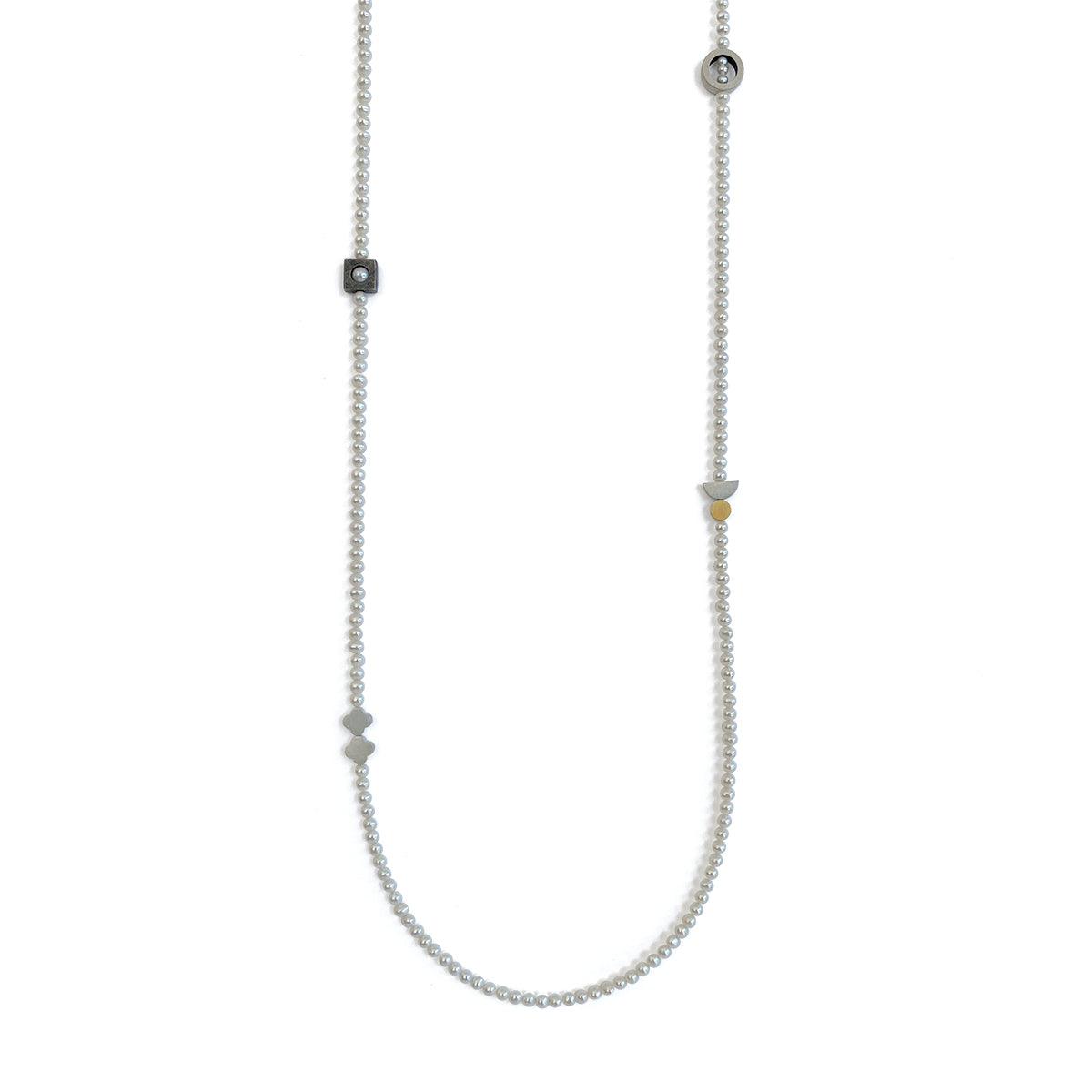 Still Point Necklace (White Pearls) - Kate Alterio