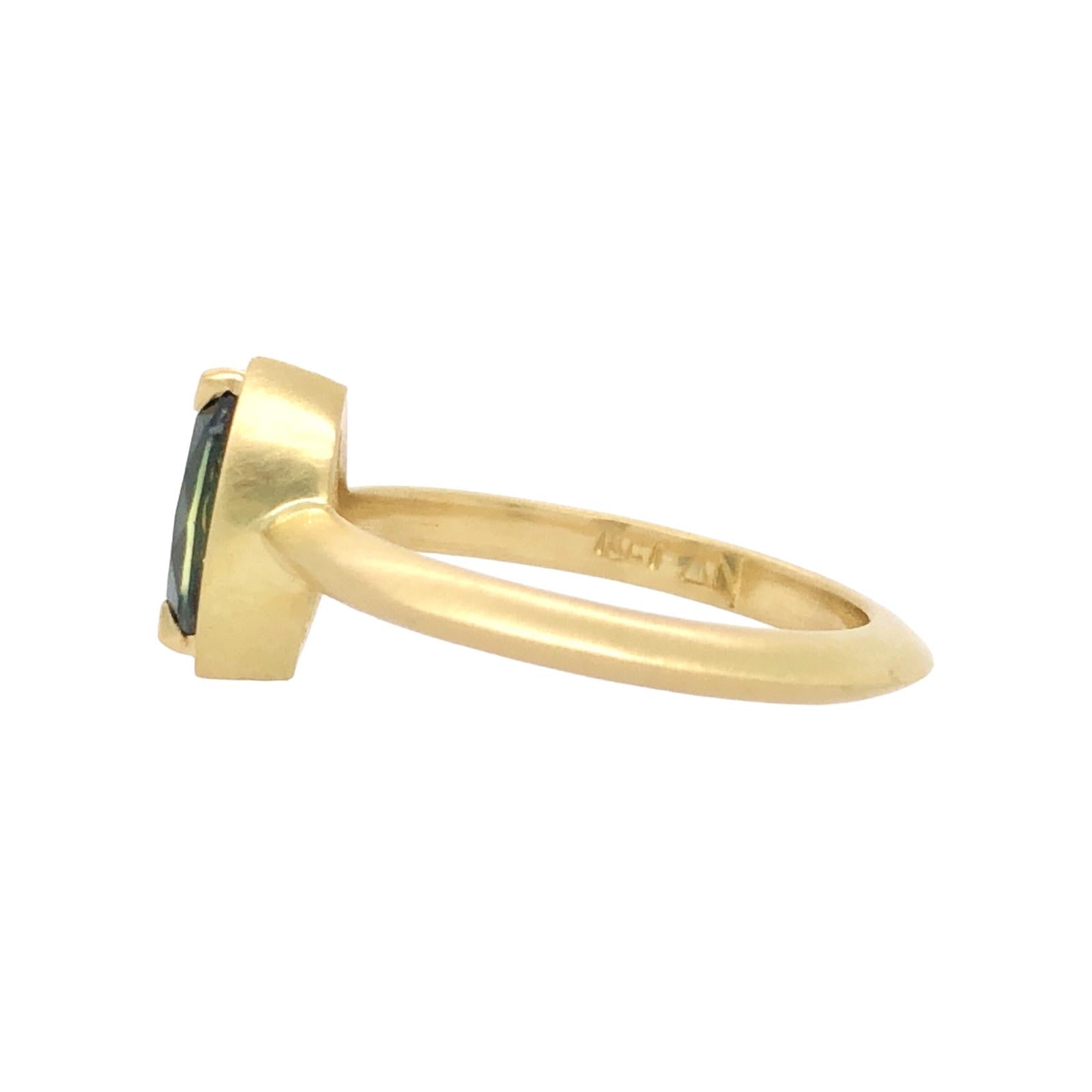Seshat Sapphire & Gold Ring - Aislinn Neave