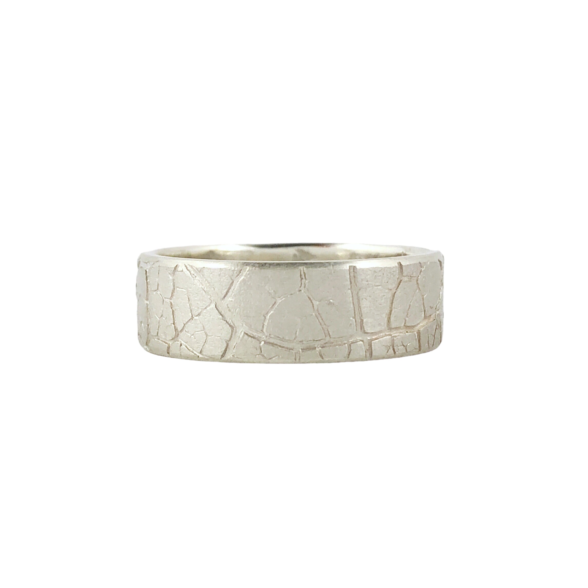Leaf Impression Ring in Silver - Louise Fischer