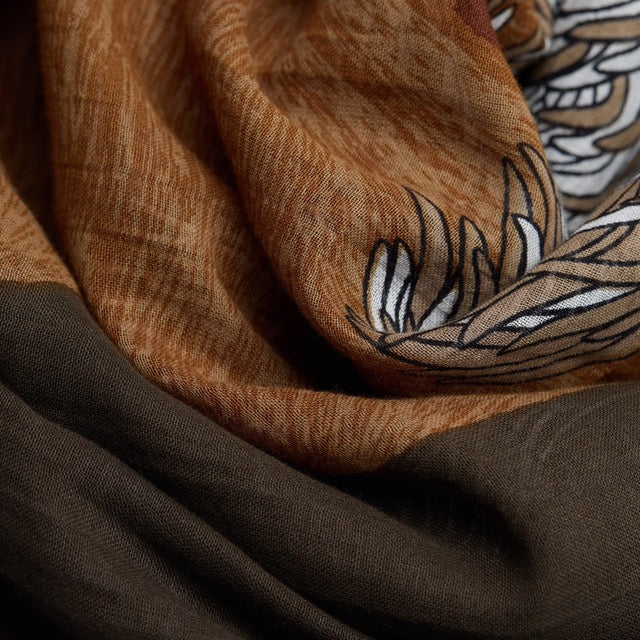Toutou Cotton Scarf in Grey - Inoui Editions