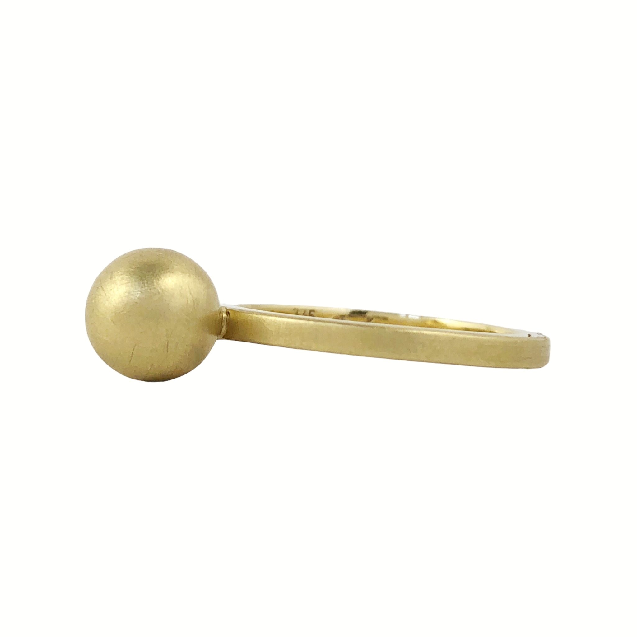 Gold Sphere Ring - Emma Jane Donald