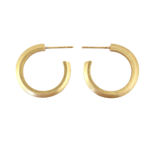 Gold Profile Hoop Earrings - Emma Jane Donald