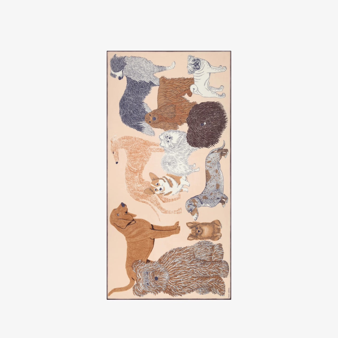 Toutou Wool Scarf in Nude - Inoui Editions