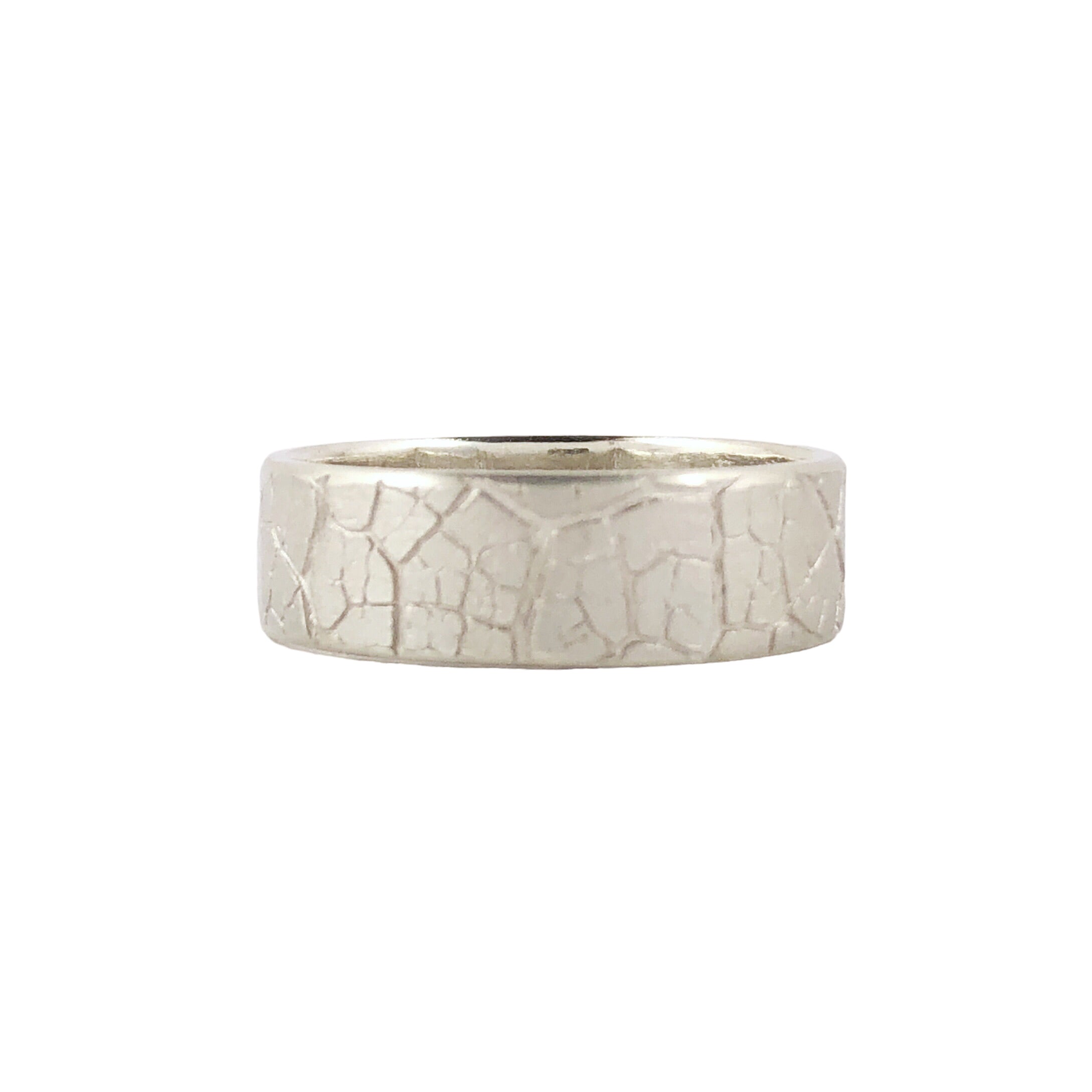 Leaf Impression Ring in Silver - Louise Fischer