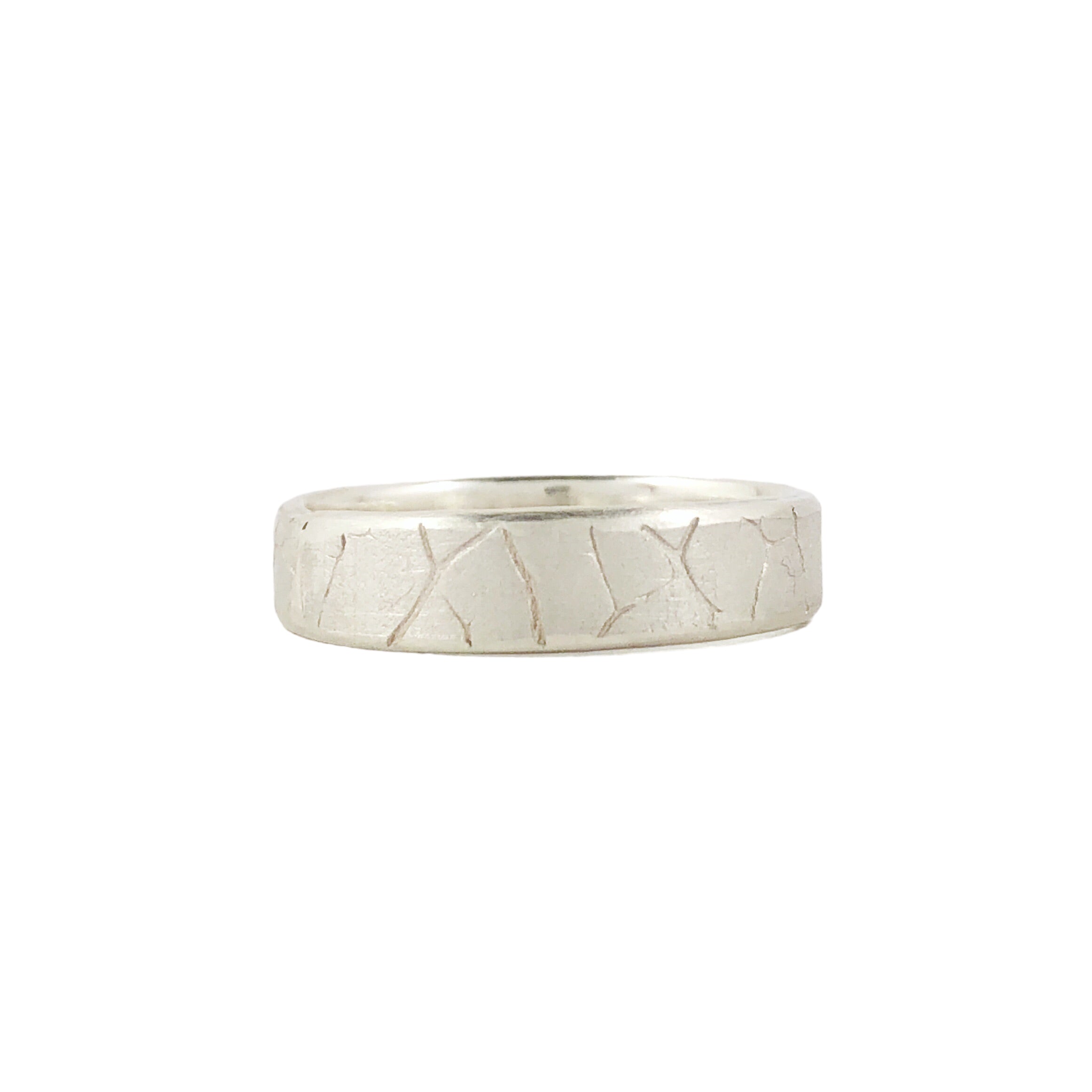 Leaf Impression Ring in Silver - Louise Fischer