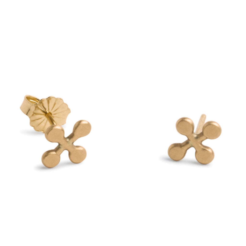 Jax Studs in 14ct gold - Carla Caruso