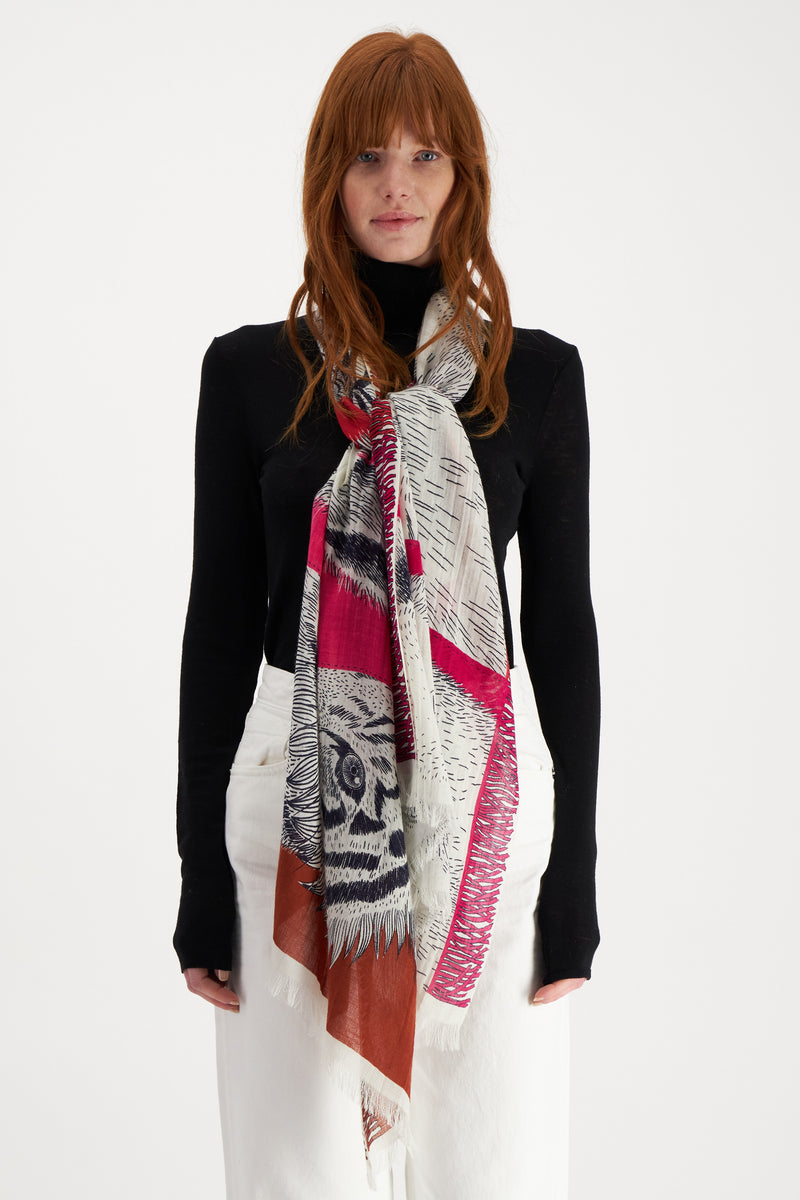 Freres Scarf in Pink - Inoui Editions