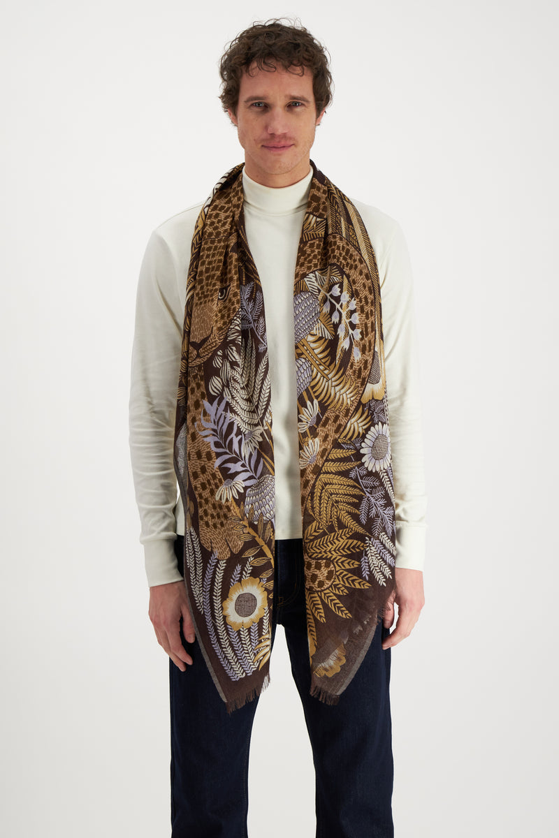 Rousseau Scarf in Natural - Inoui Editions
