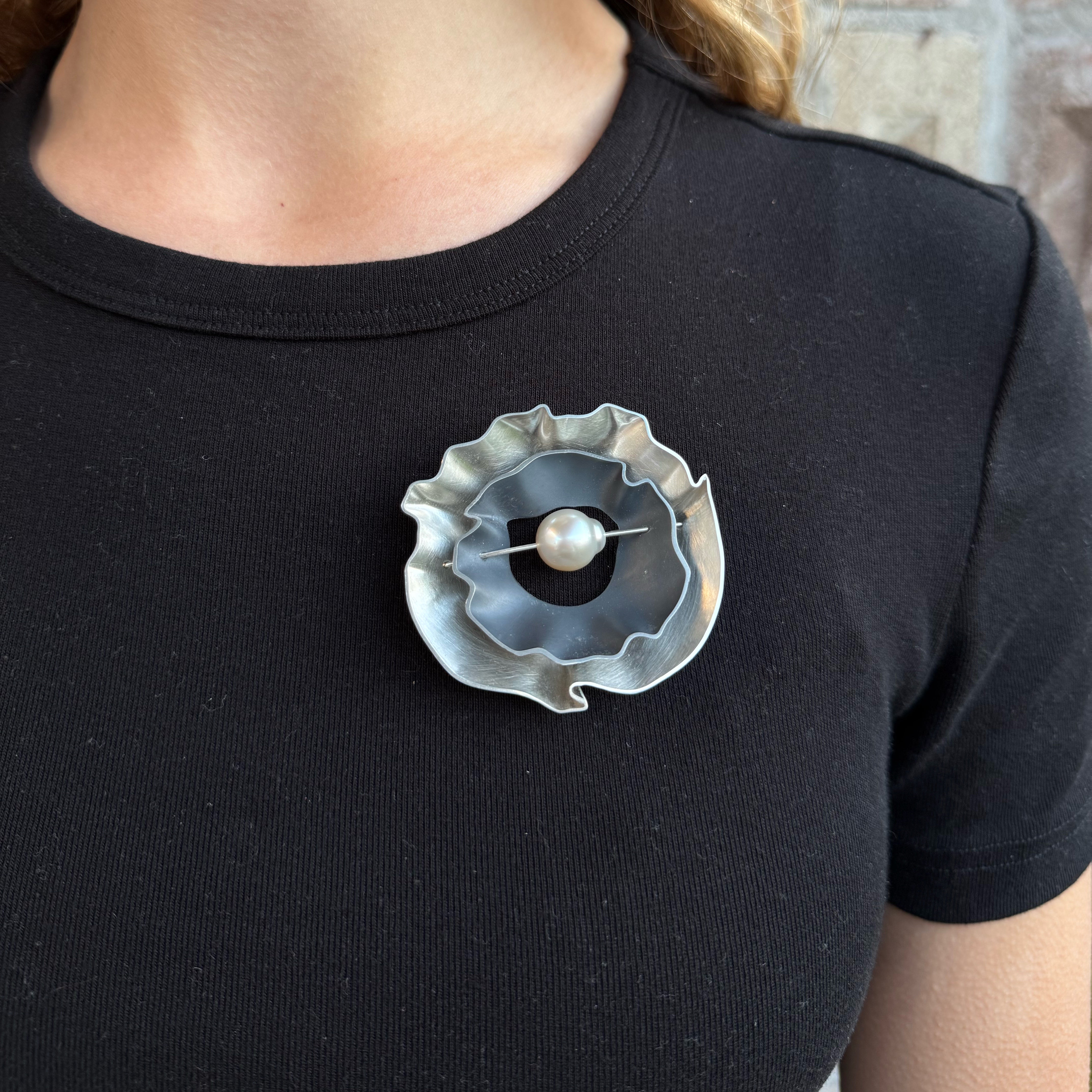 Rippled Mollusc Brooch - Katheryn Leopoldseder