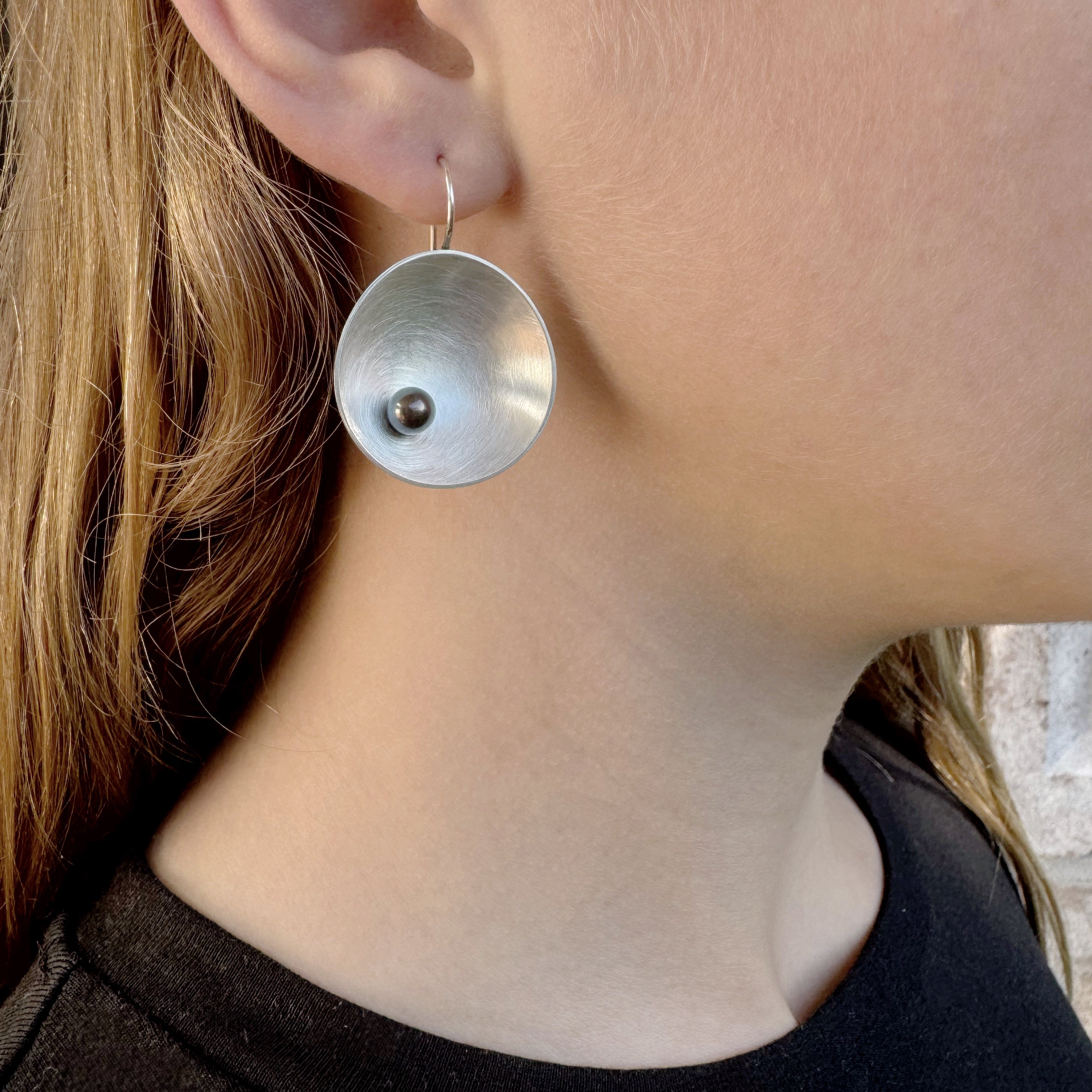 Medium Sea Dish Earrings - Katheryn Leopoldseder