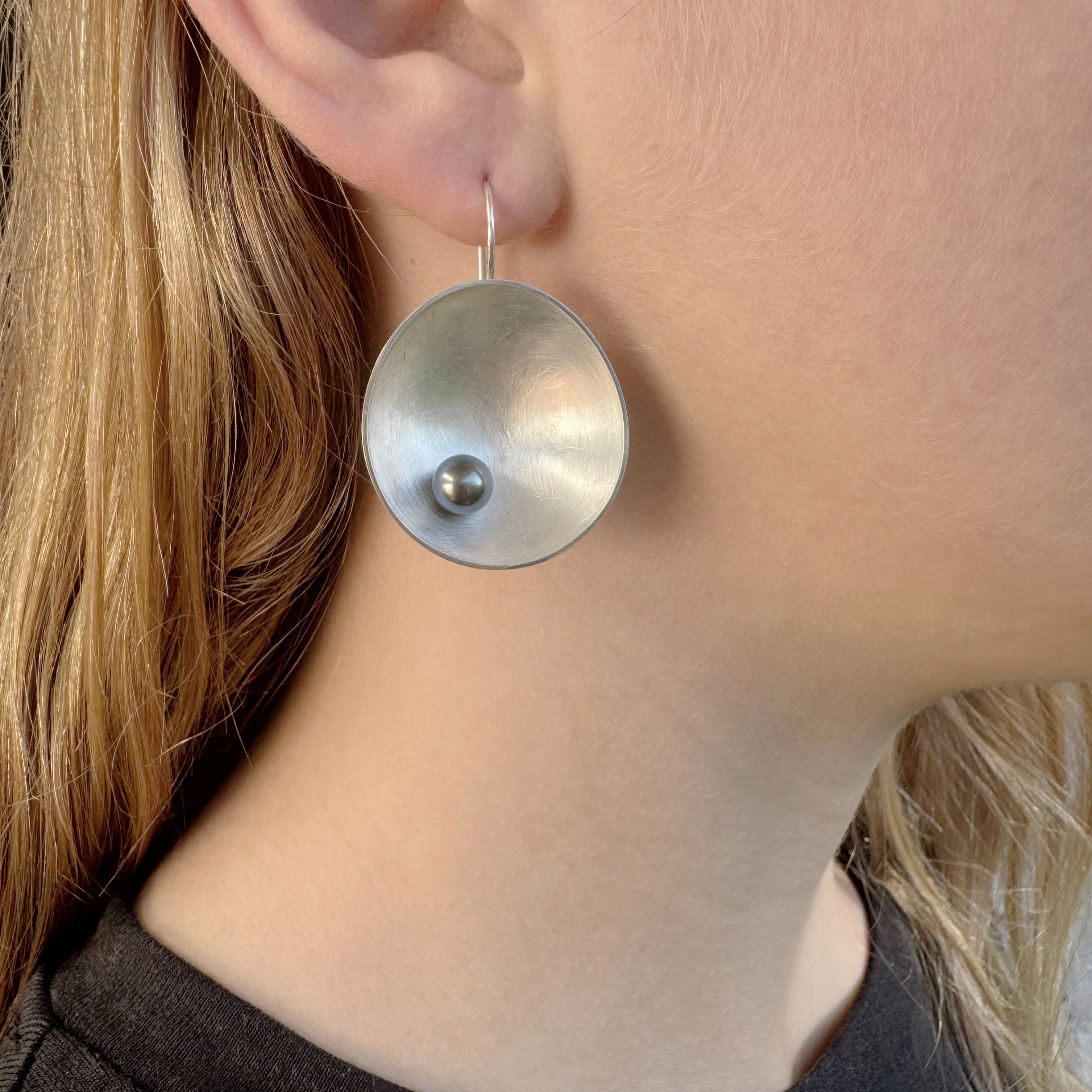 Large Sea Dish Earrings - Katheryn Leopoldseder