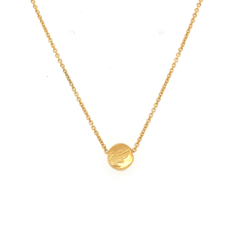 Golden Pebble Necklace - Cynthia Nge