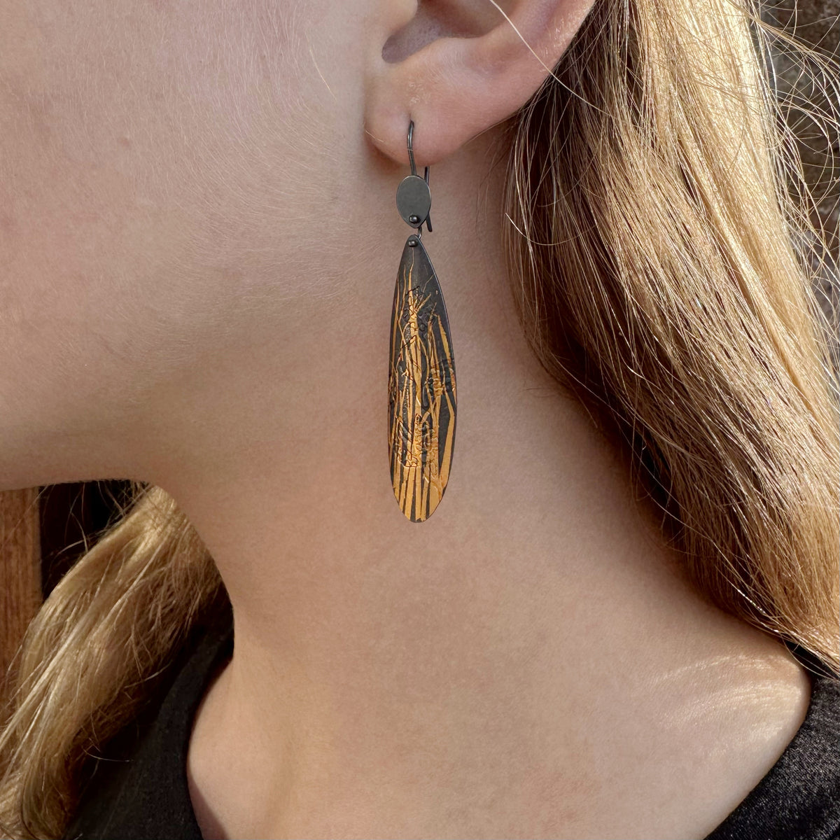 Hakea Nut Long Earrings - Robin Wells
