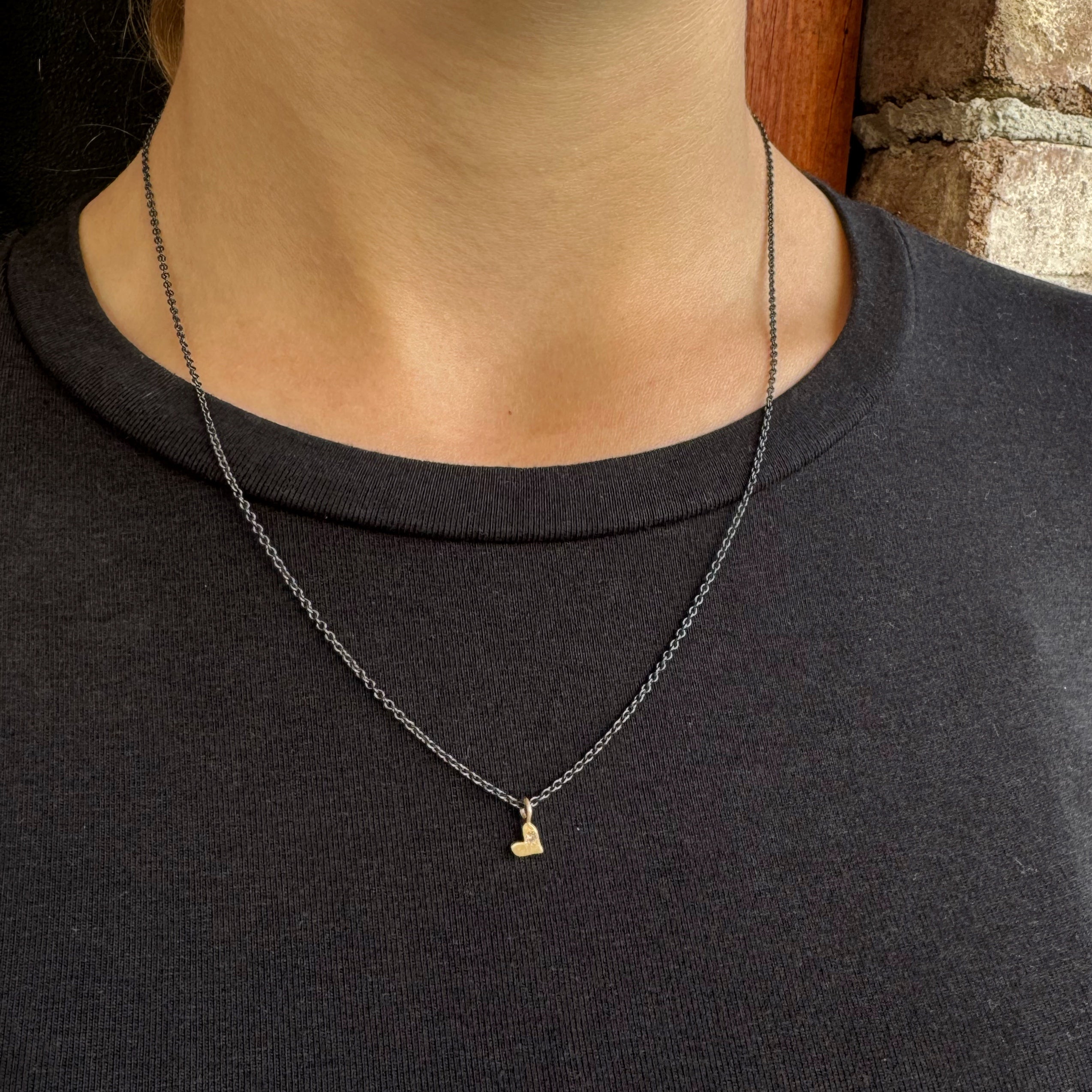 Mini Heart Charm Necklace - Kaoru Rogers
