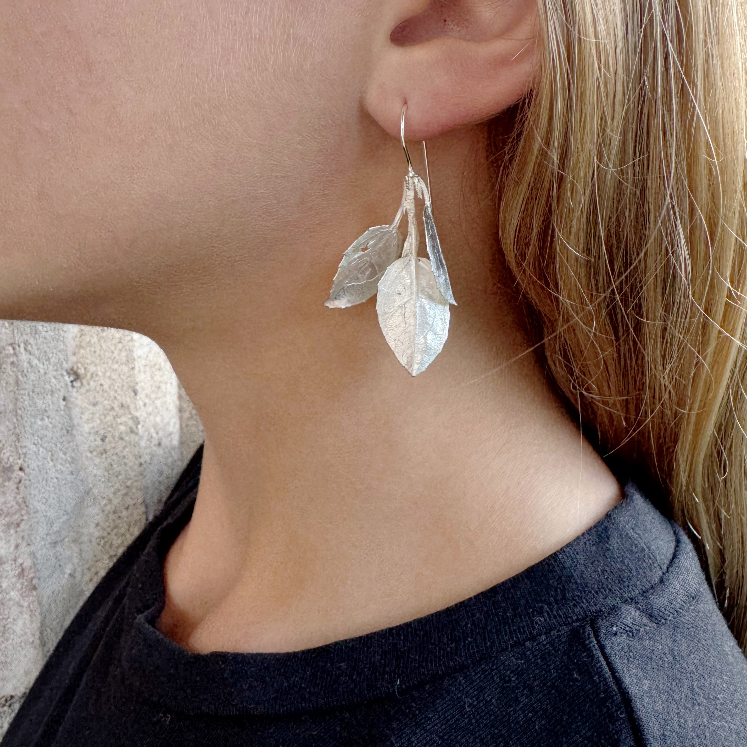 Buckthorn Leaf Earrings - Anja Jagsch