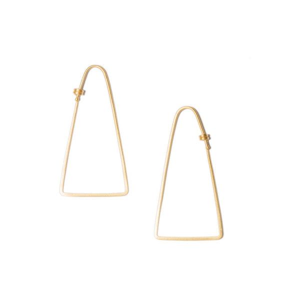 Isoscles Hoops small in 14ct gold - Carla Caruso