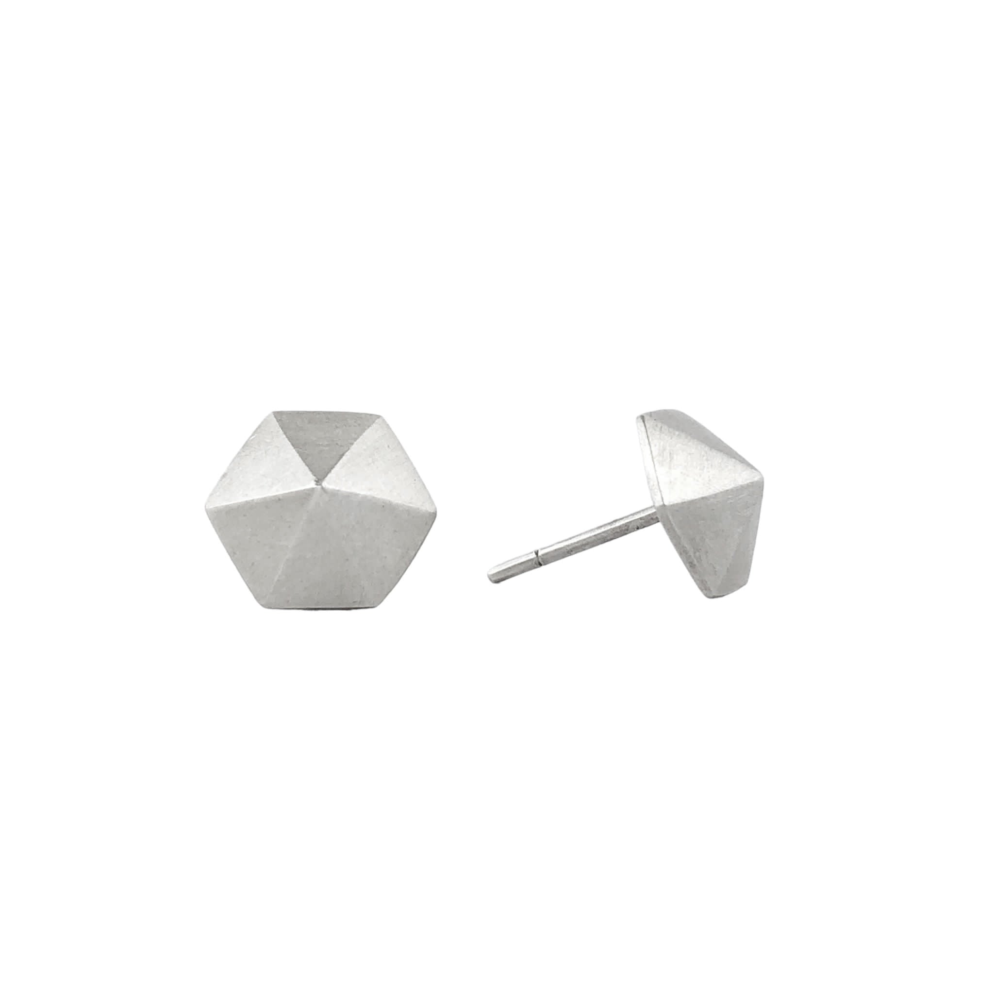 Hexagon Stud Large Earrings - Emma Jane Donald