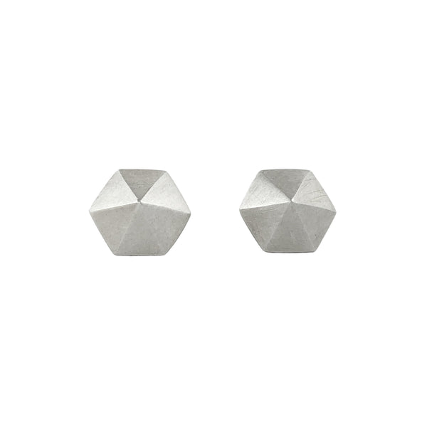 Hexagon Stud  Large Earrings - Emma Jane Donald