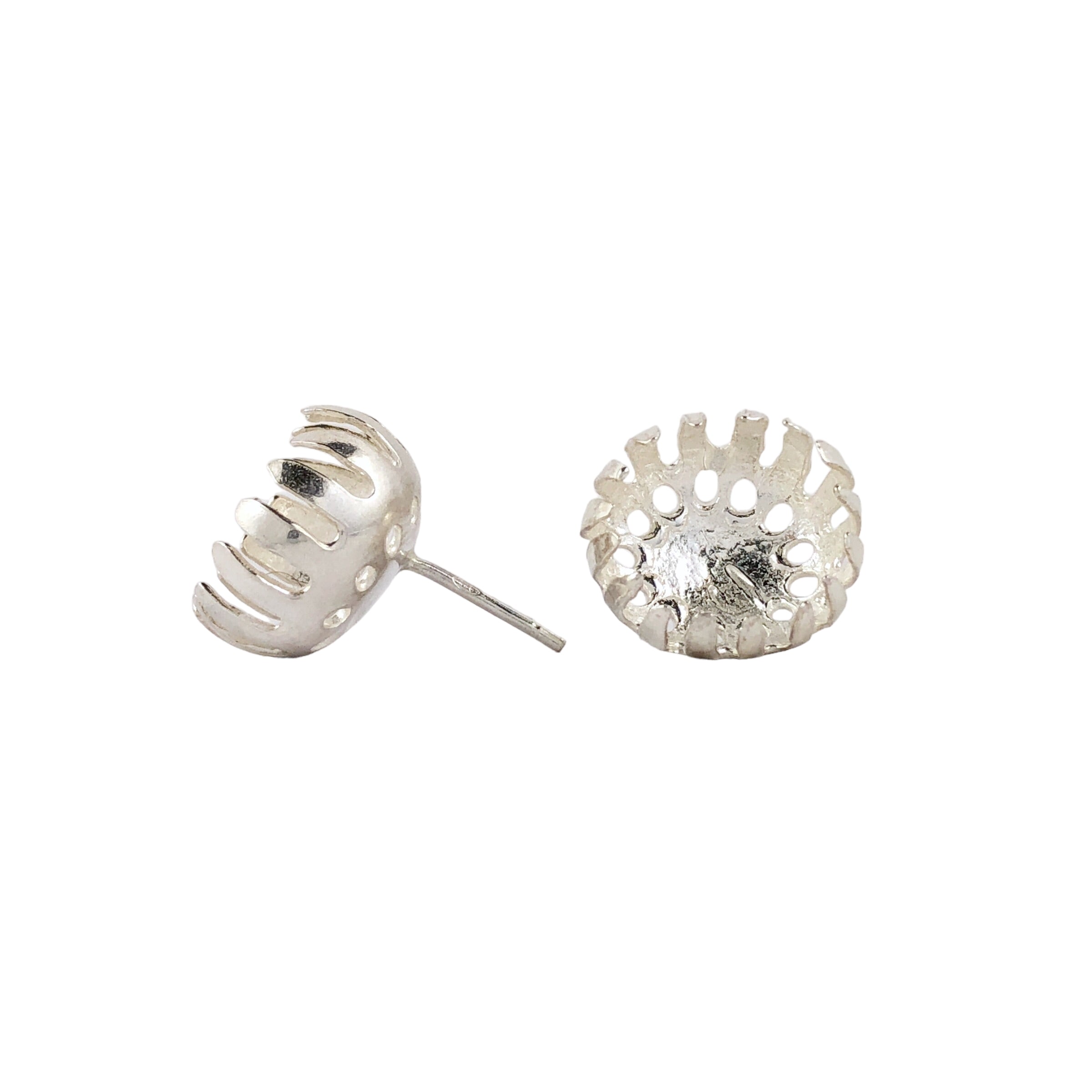 Floret Silver Studs - Anna Vlahos