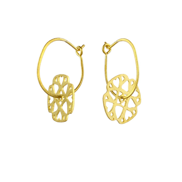 Isolde Earrings Gold - Joanna Cave