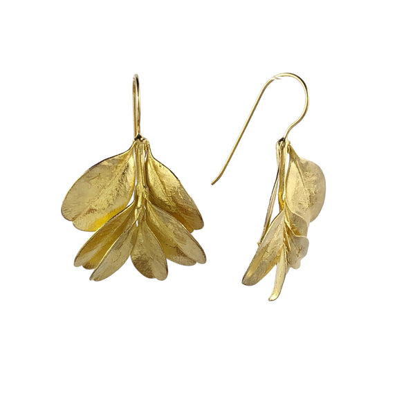 Box Bush Gold Plated Earrings - Anja Jagsch