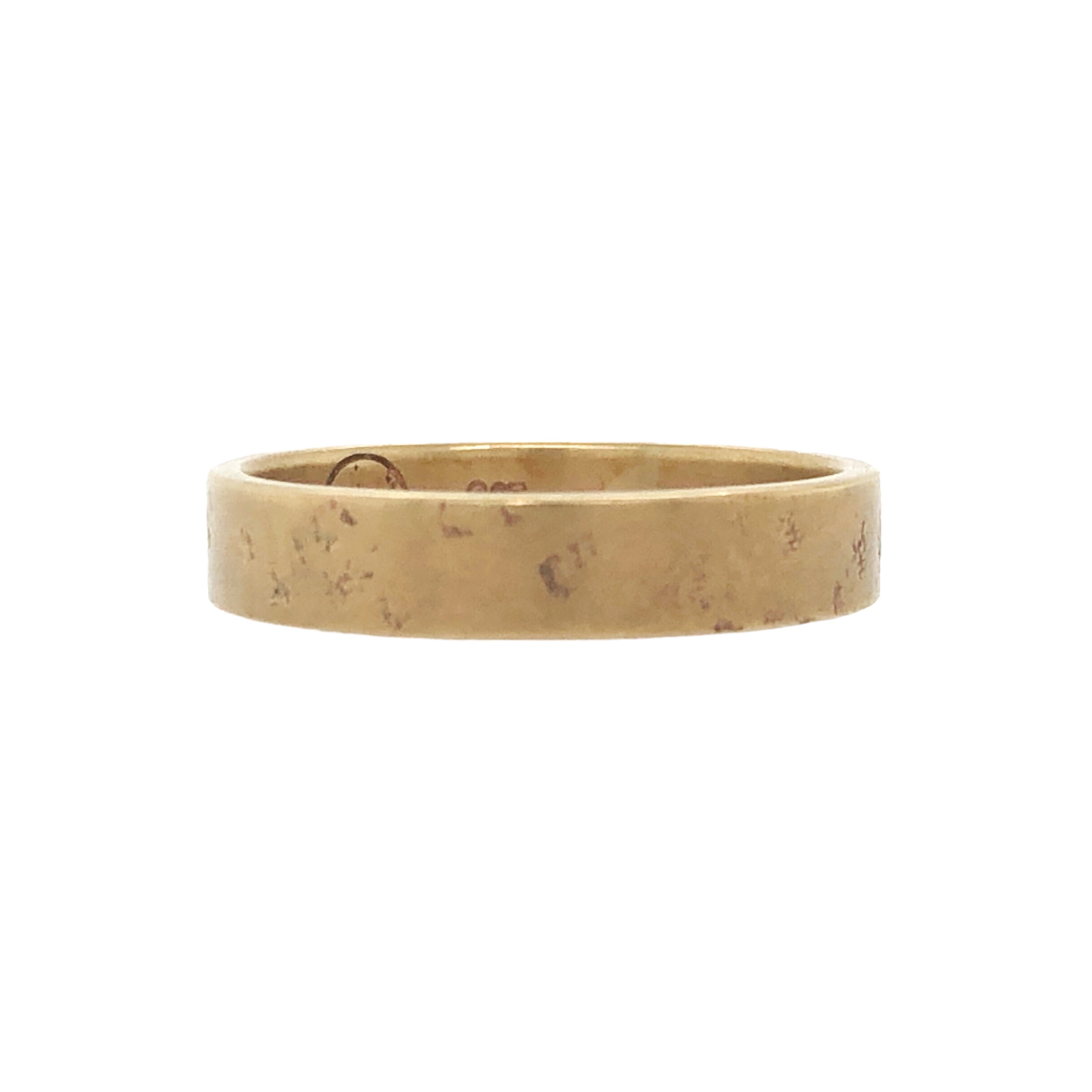 Distressed 9ct Yellow Gold Ring - Ash Hilton
