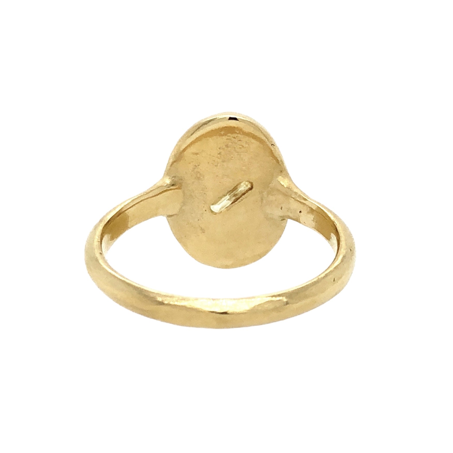 Gold Signet with Diamond X - Atelier Narce