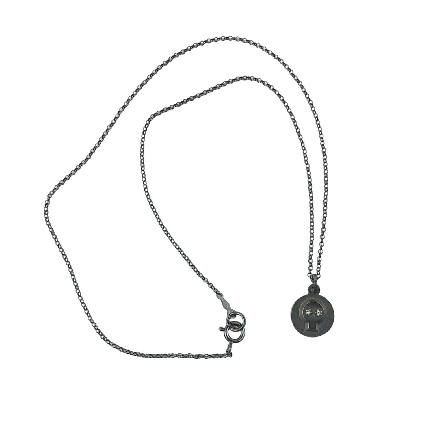 Illusion Skull Charm Necklace - Erica Bello