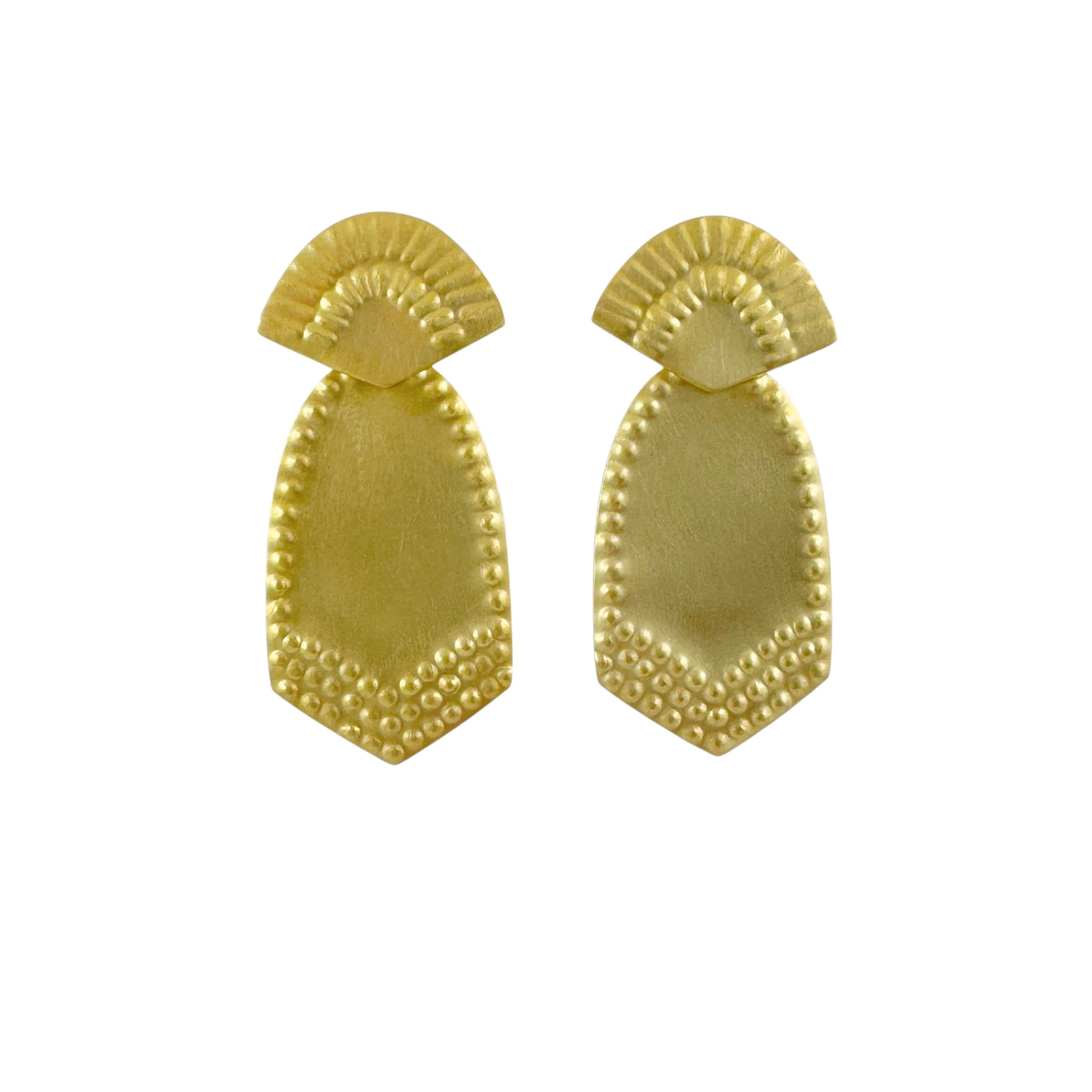 Lunette Gold Drop Studs - Tara Lofhelm