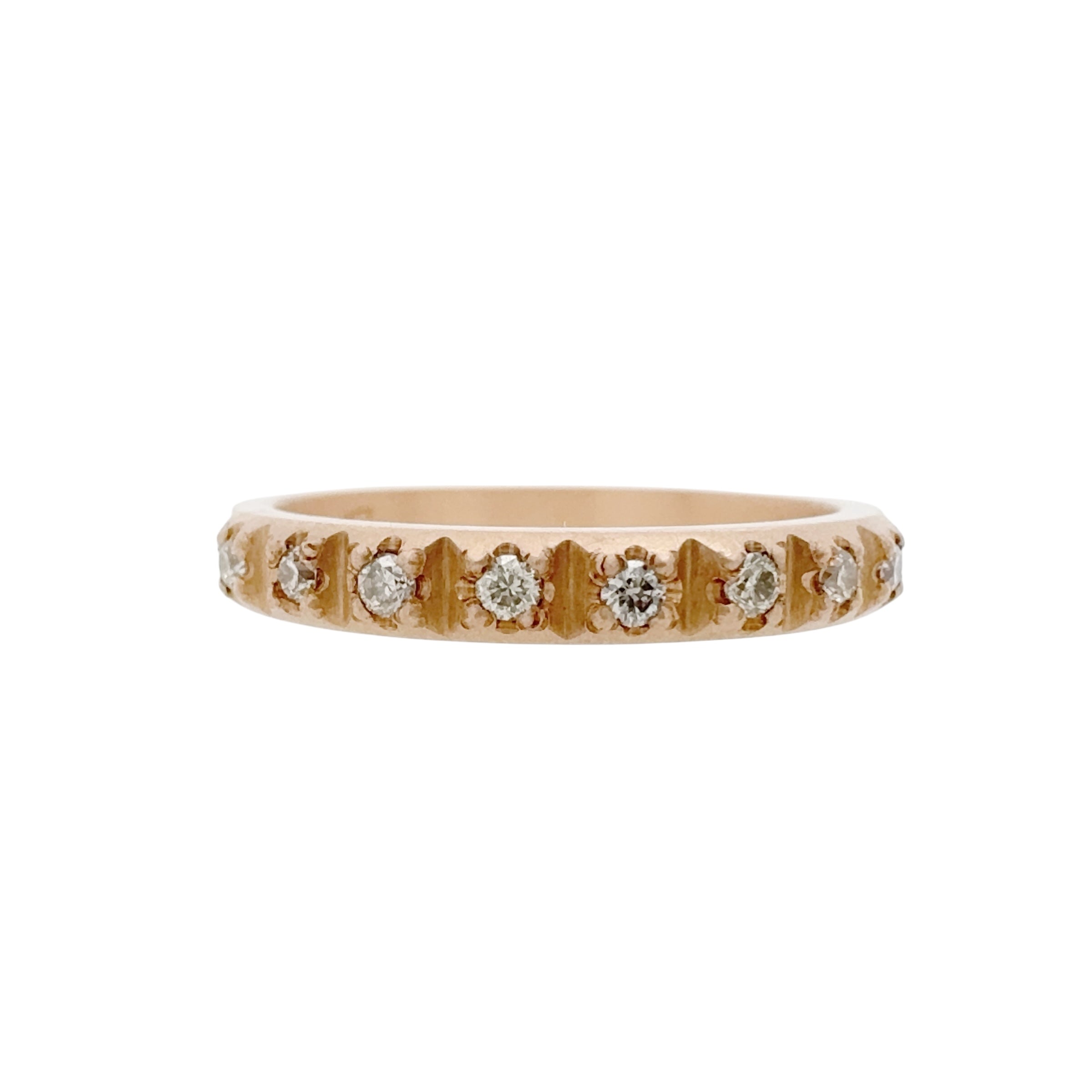 Eight Diamonds Rose Gold Ring - Emma Jane Donald