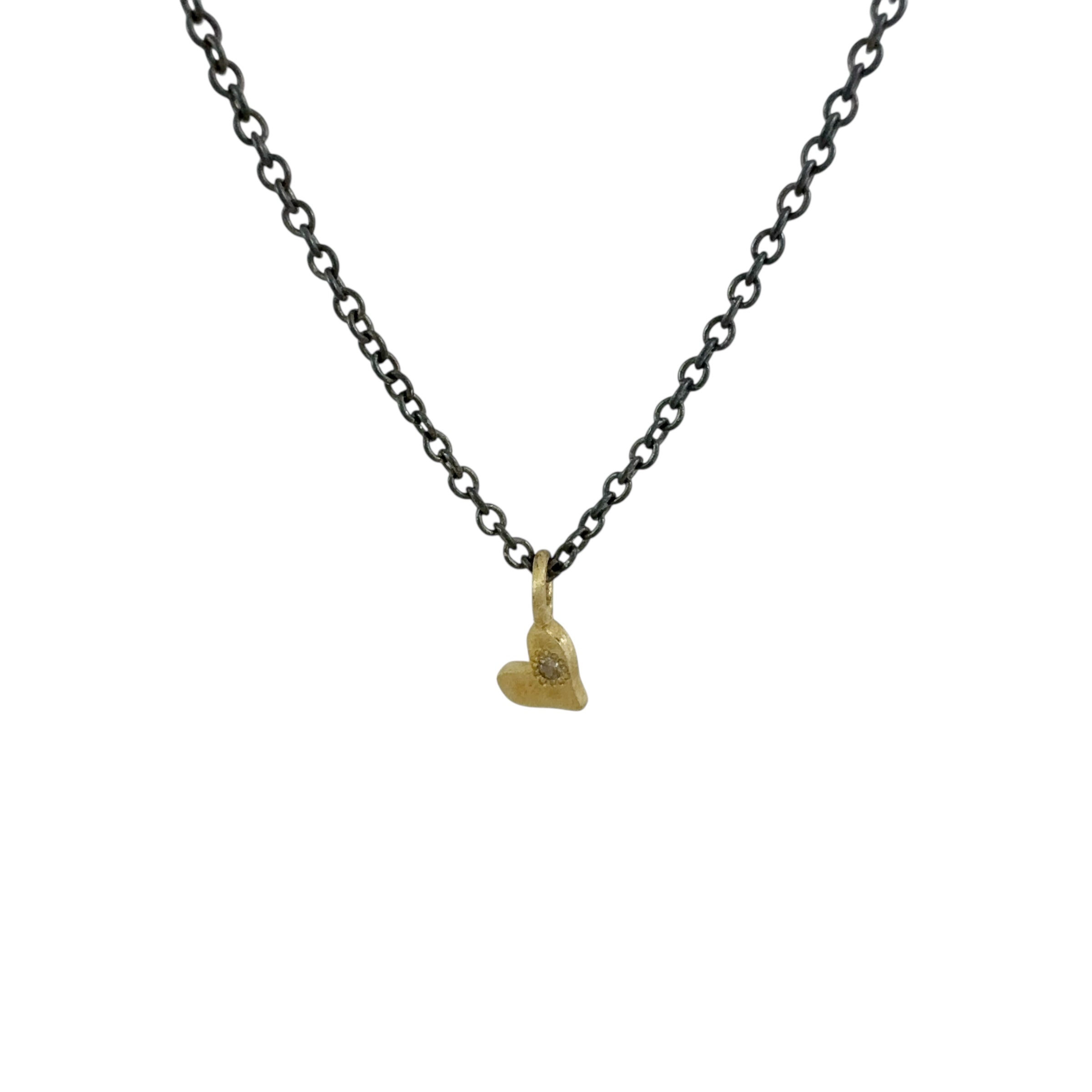 Mini Heart Charm Necklace - Kaoru Rogers