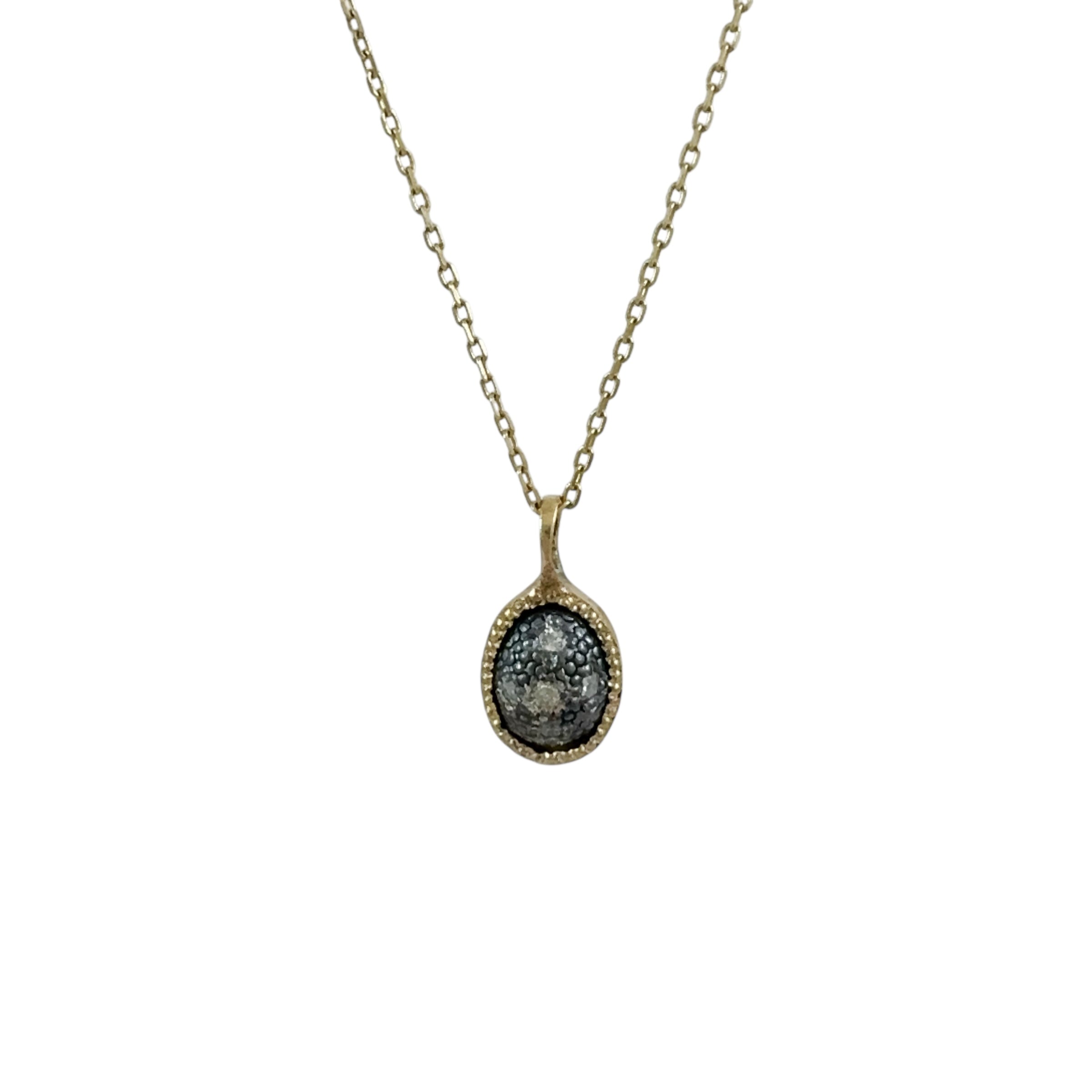 Cabochon Necklace - Rusty Thought