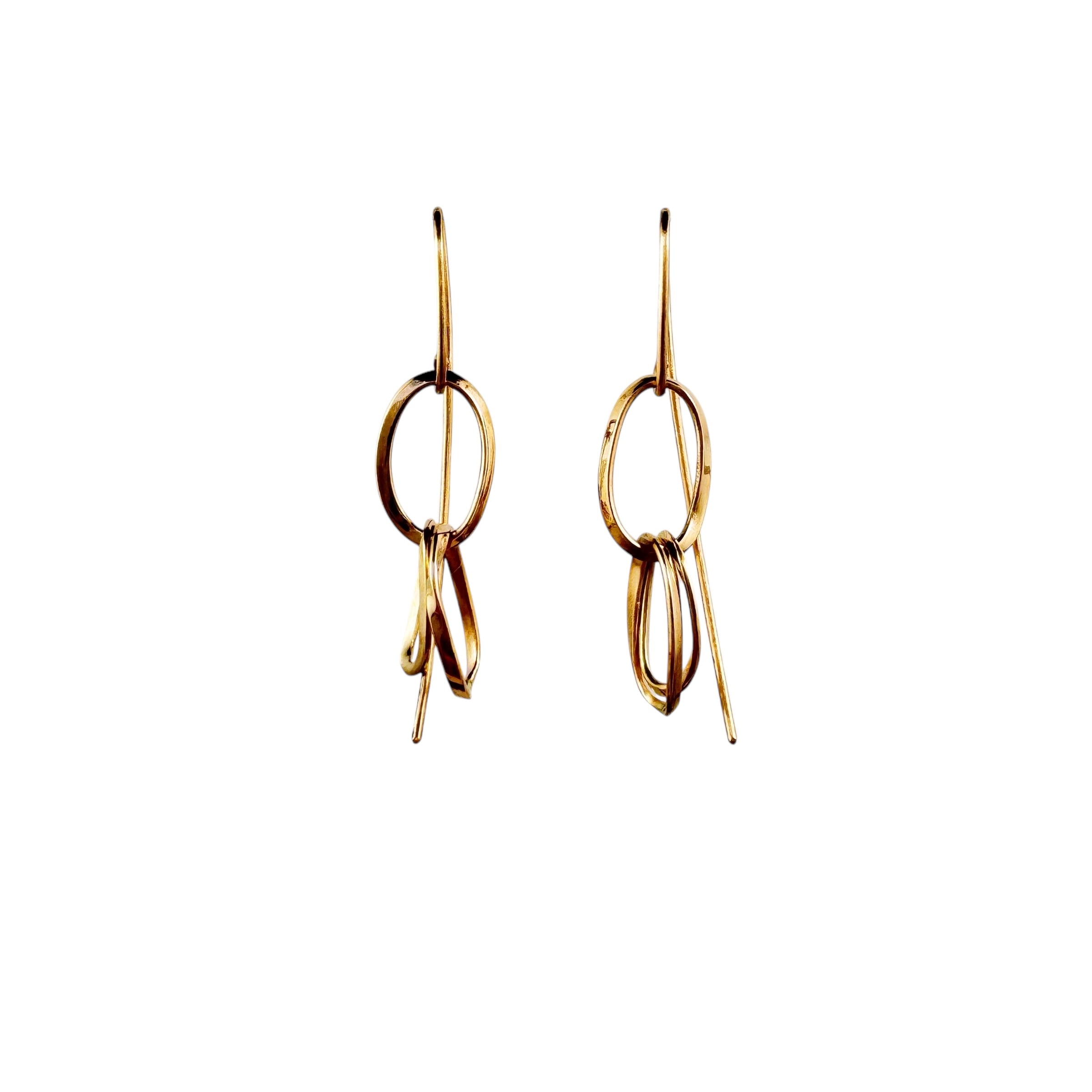 Sundance 9ct Rose Gold Double Earrings - Leah Abercrombie