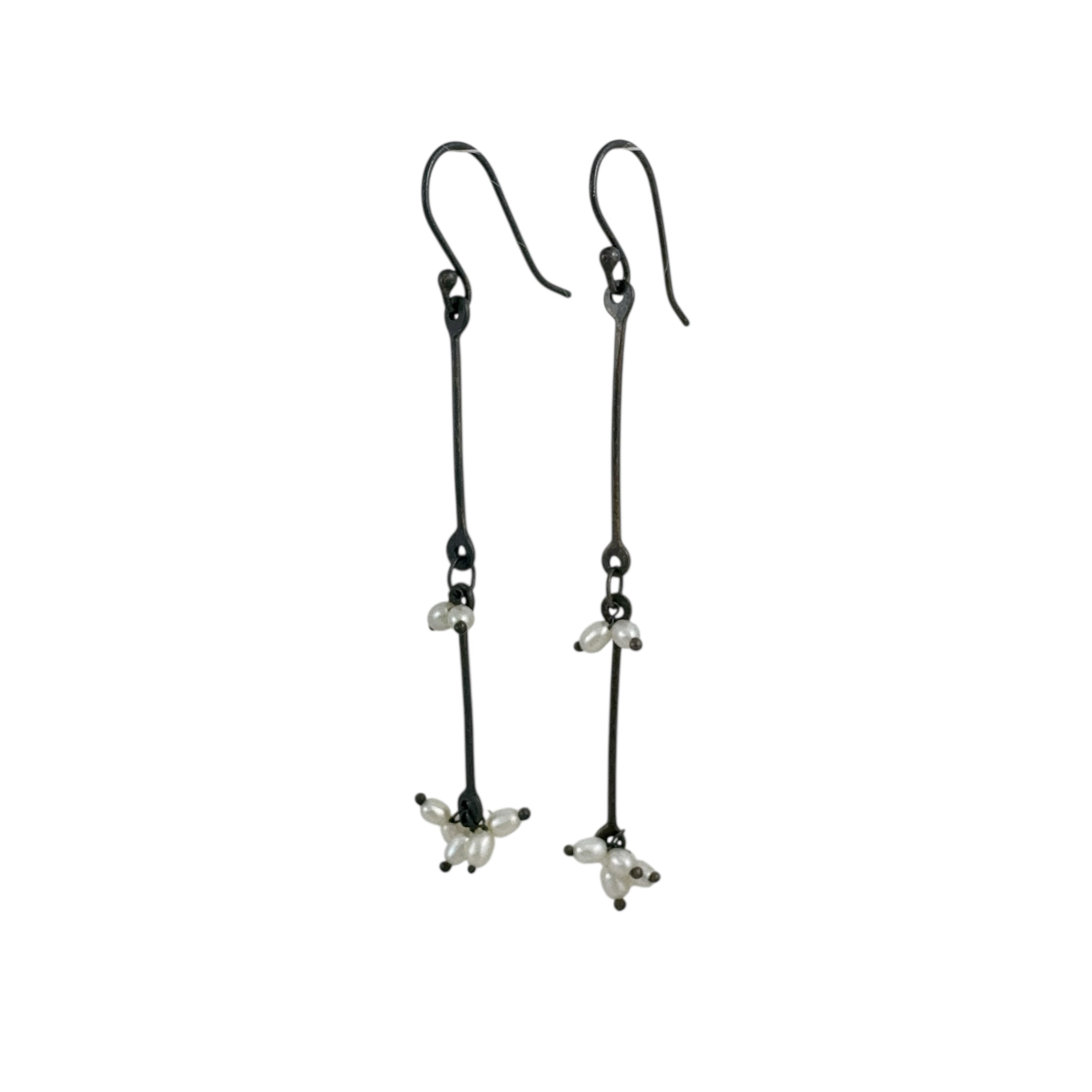 Sen Tsugi Tsugi Chain Pearl Earrings - Kaoru Rogers