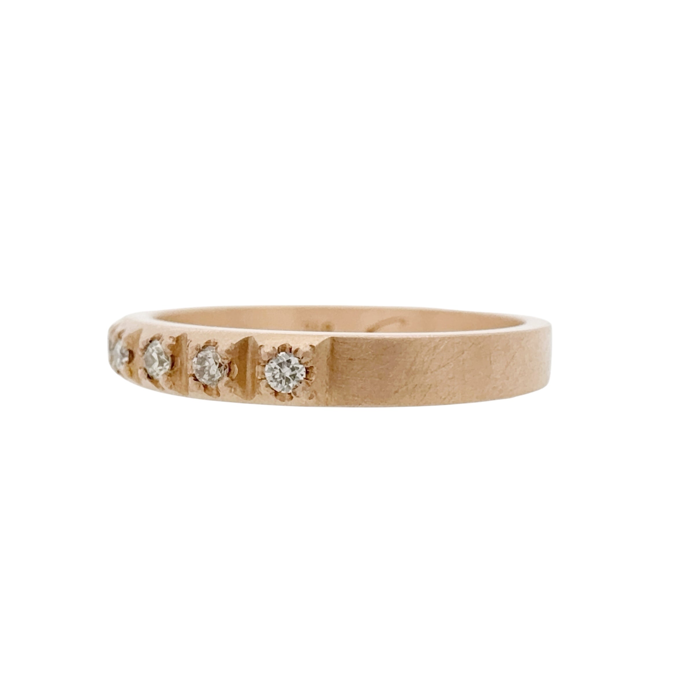 Eight Diamonds Rose Gold Ring - Emma Jane Donald
