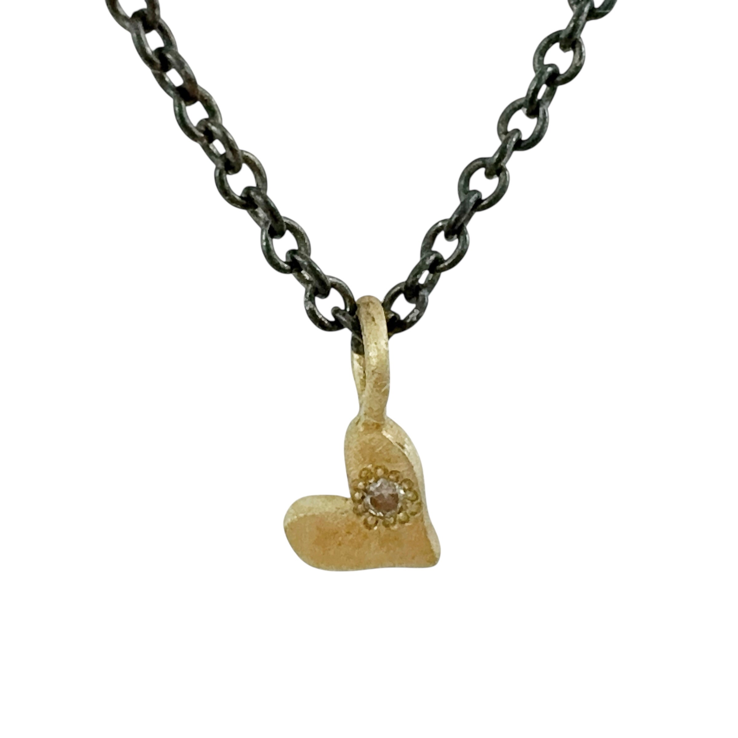 Mini Heart Charm Necklace - Kaoru Rogers