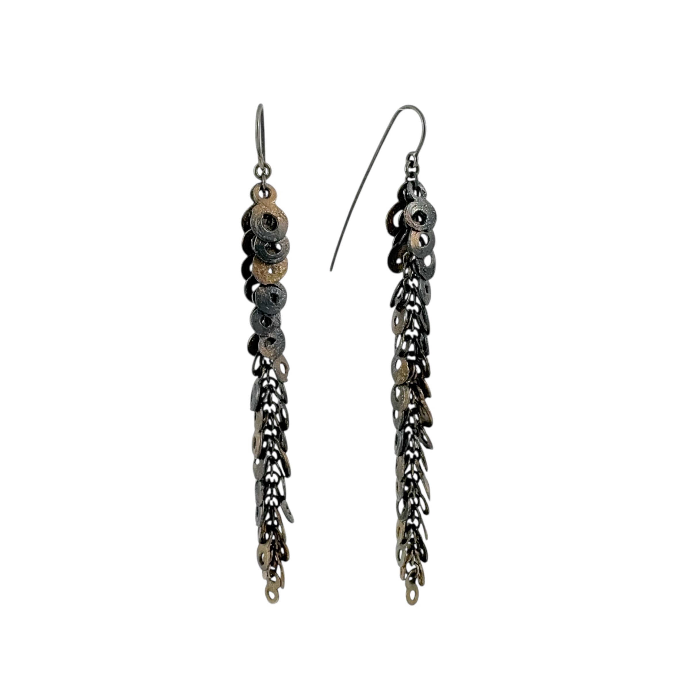 Melt and Fuse Goddess Long Earrings - Virginia Sprague