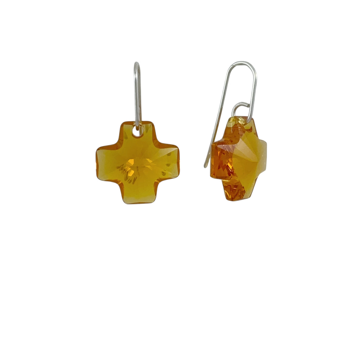 Swarovski Cross Earrings - Ari Athans