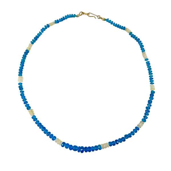 Apatite and Ethiopian Opal Necklace - Julia Stora