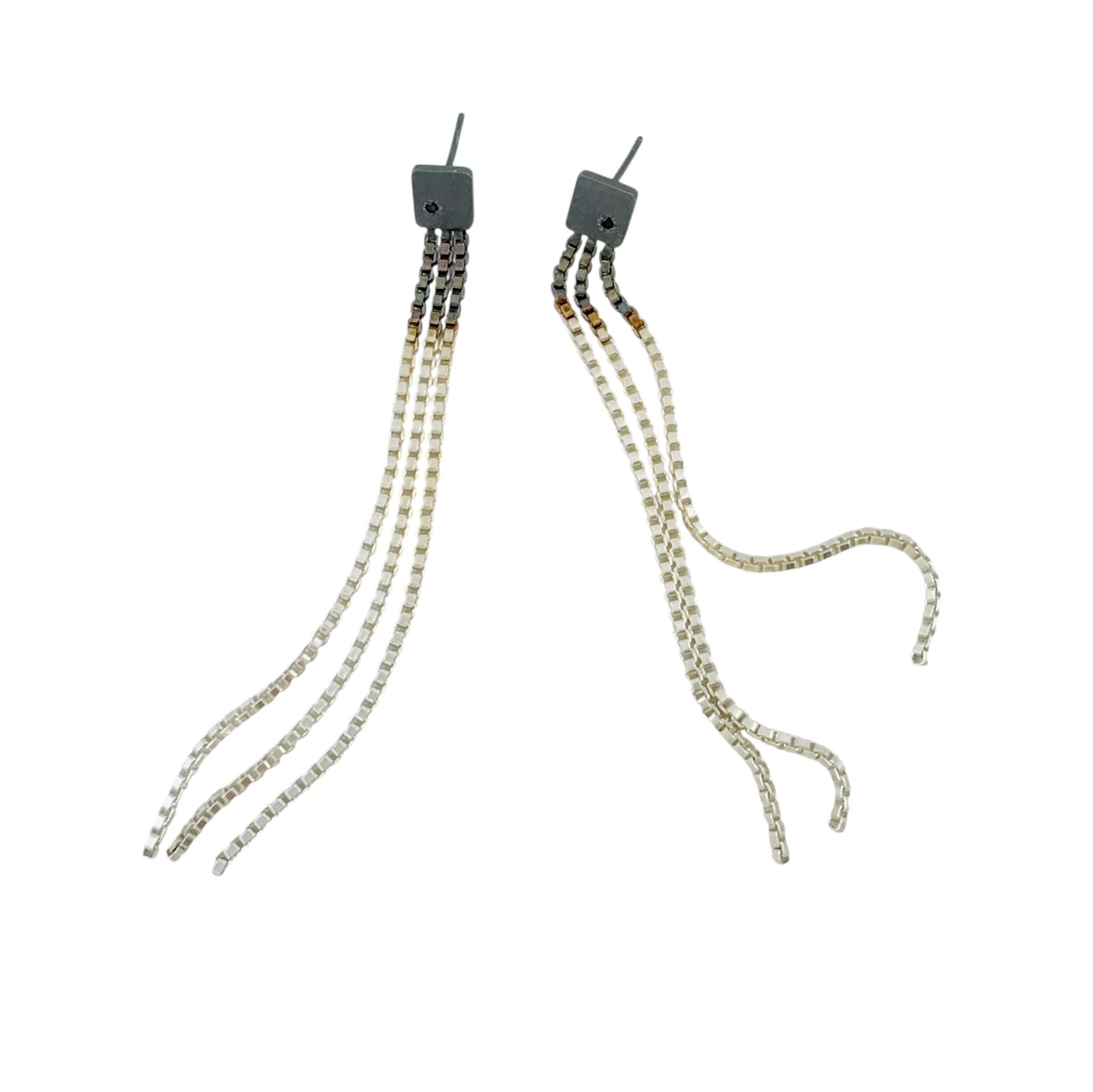 Shikaku Black Spinel Earrings - Kaoru Rogers