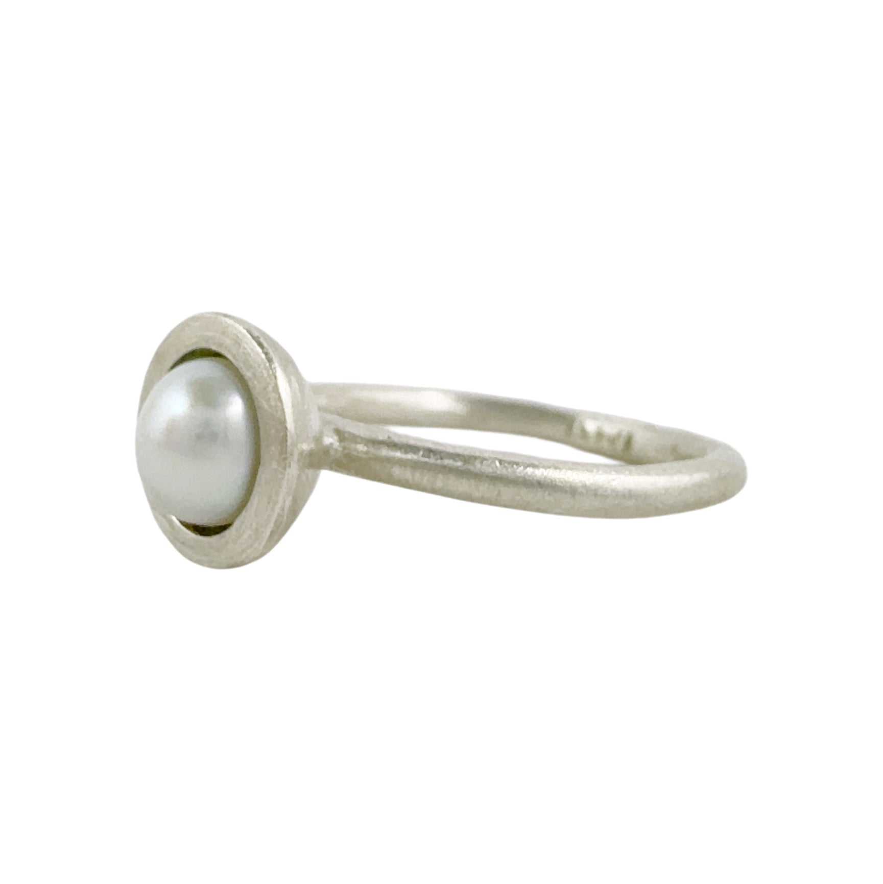 Silver Pearl Dome Ring - Ari Athans
