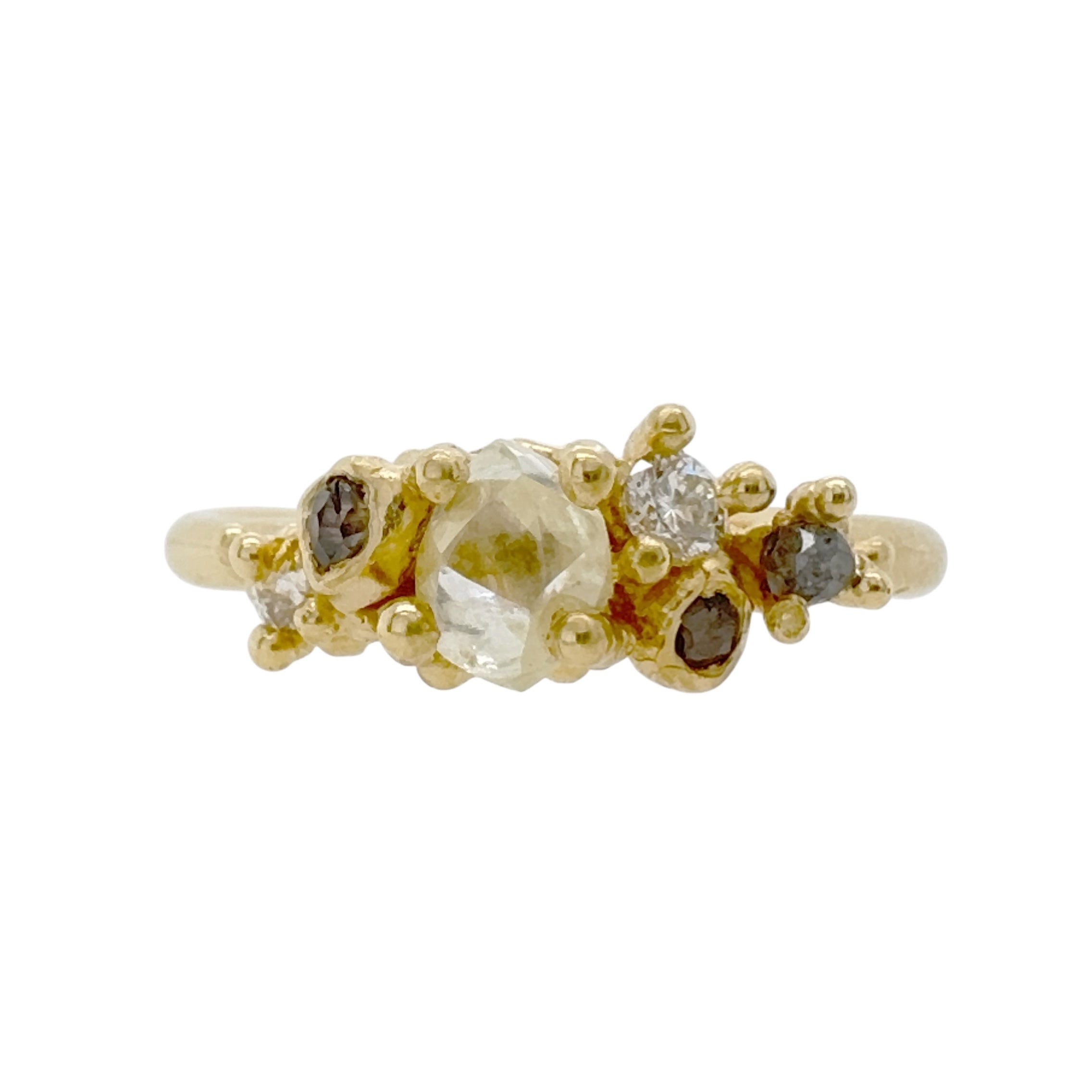 Raw Diamond Cluster Ring - Ruth Tomlinson