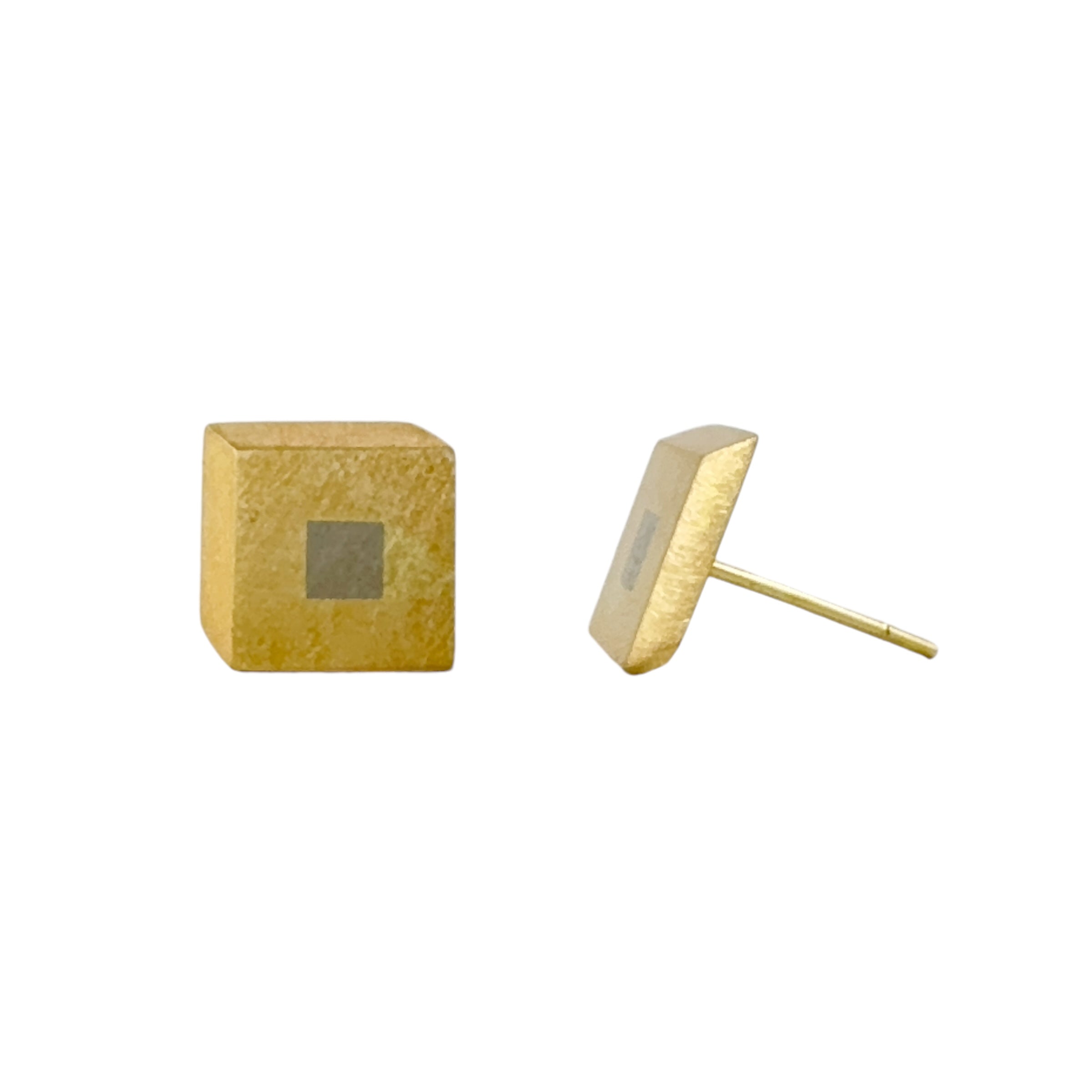 Married Metal Squares Studs - Melanie Ihnen