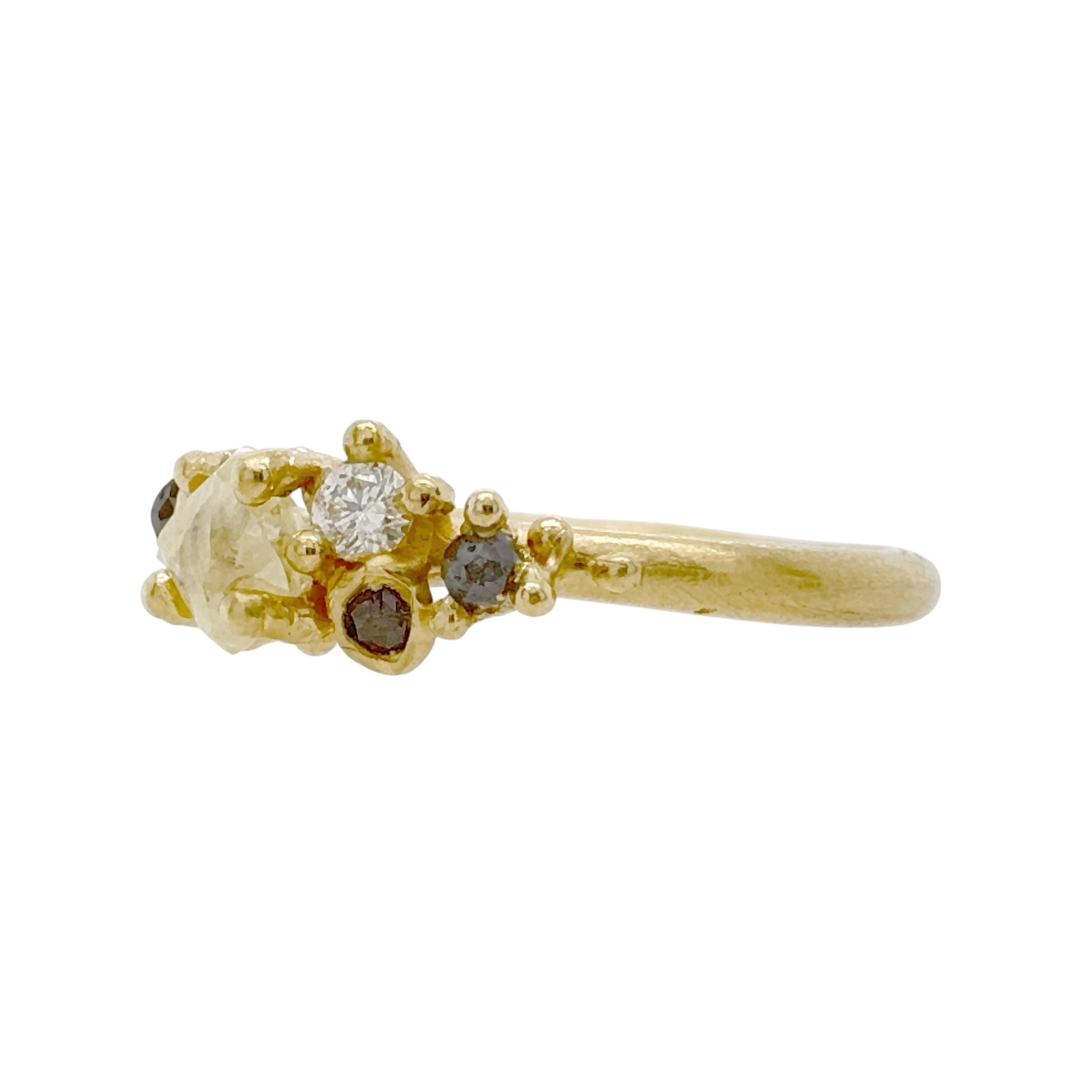 Raw Diamond Cluster Ring - Ruth Tomlinson