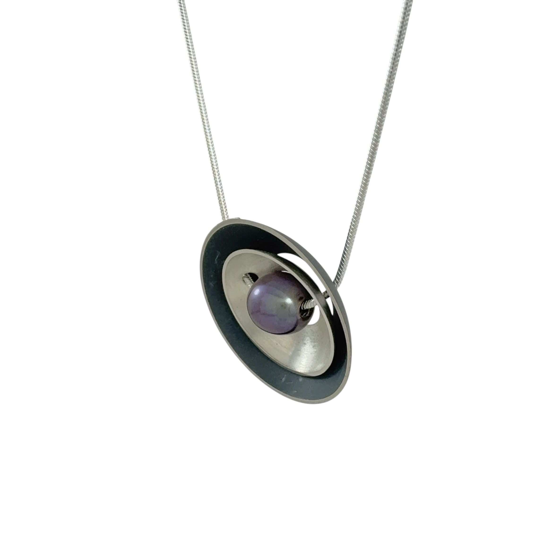 Double Periwinkle Pearl Necklace - Katheryn Leopoldseder