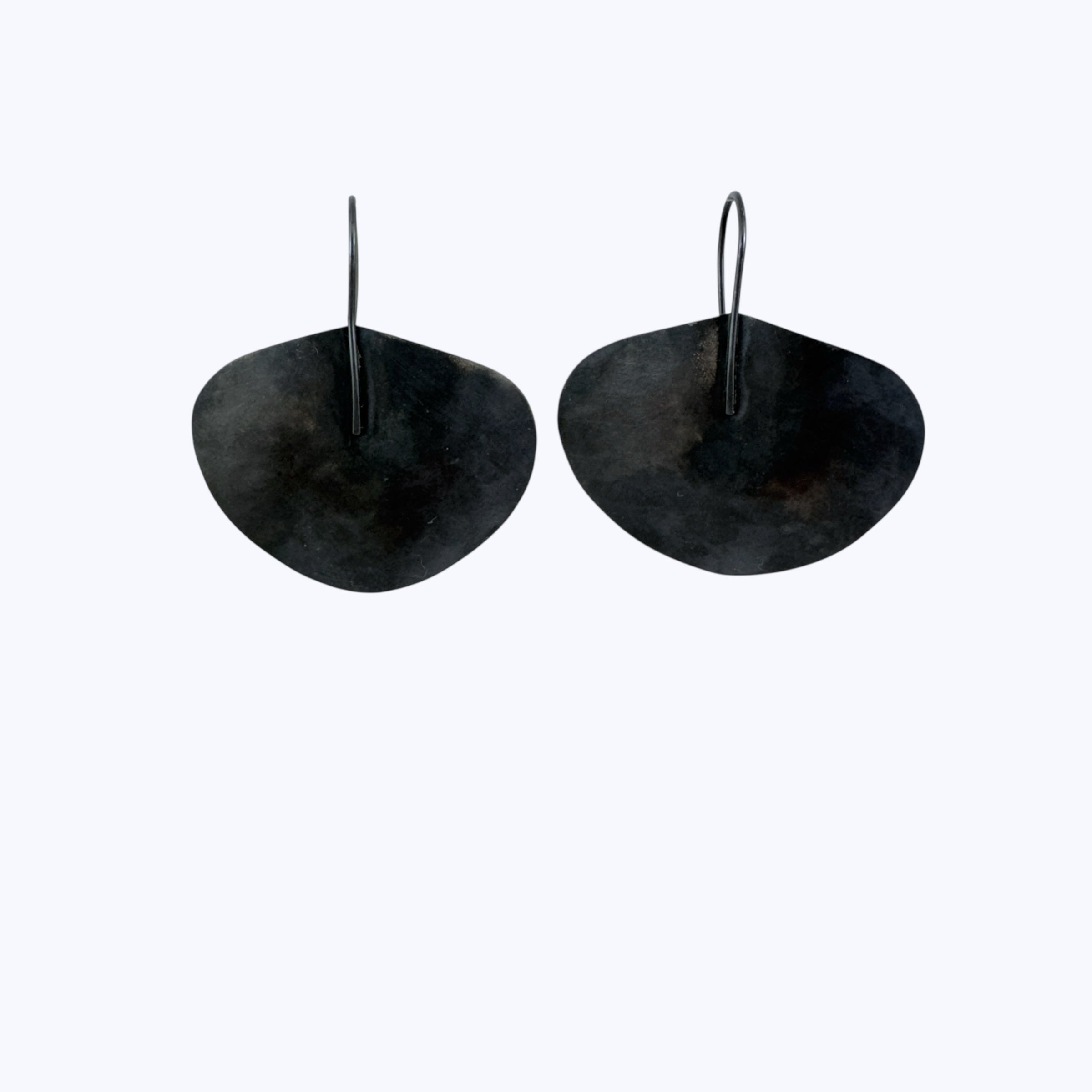 Happa Oxidised Eucalyptus Silver Dollar Earrings - Kaoru Rogers