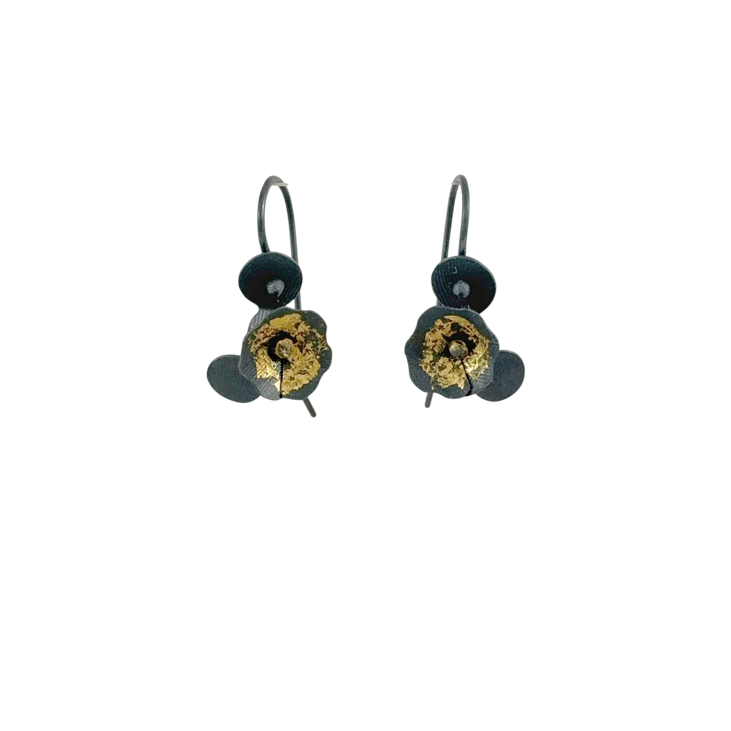 Waxflower Oxidised Hooks - Yuko Fujita