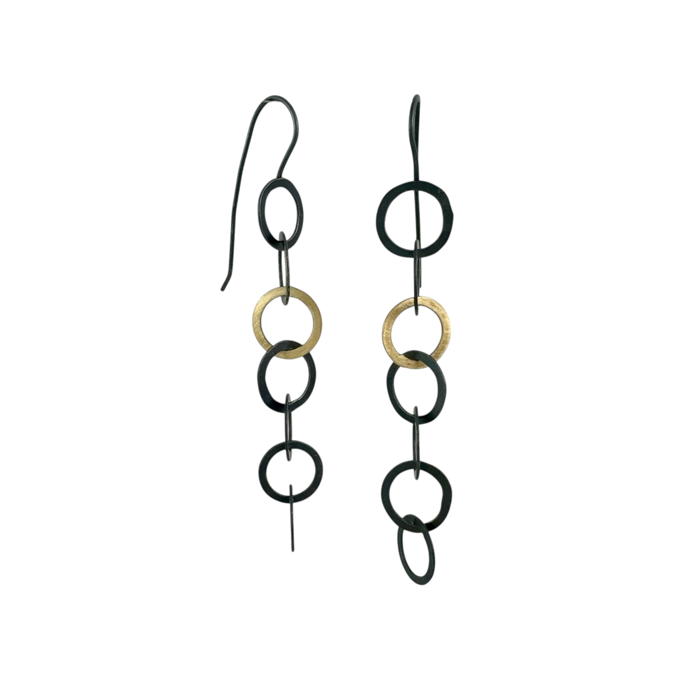 Lucky Seven Link Medium Earrings - Kaoru Rogers