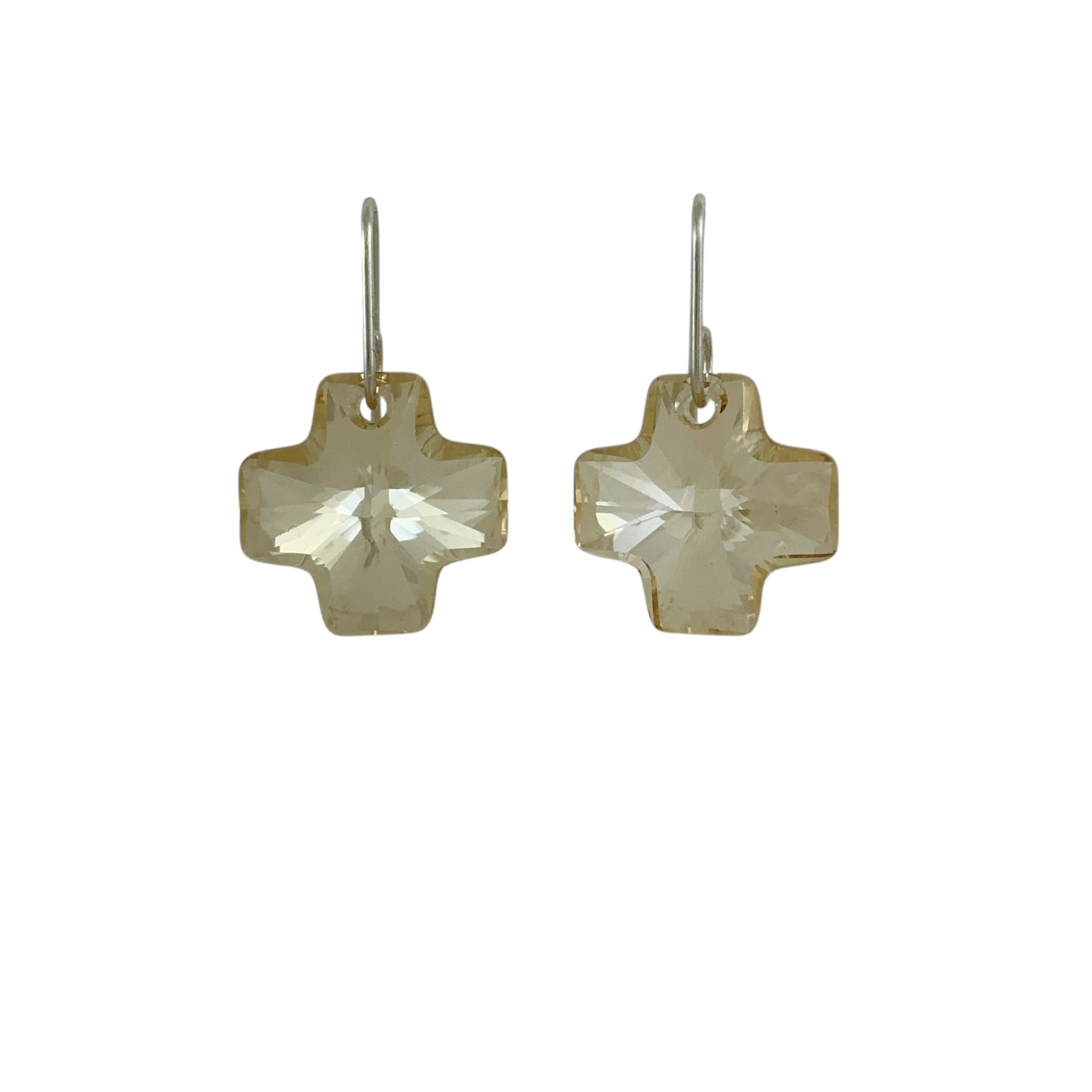 Swarovski Cross Earrings - Ari Athans