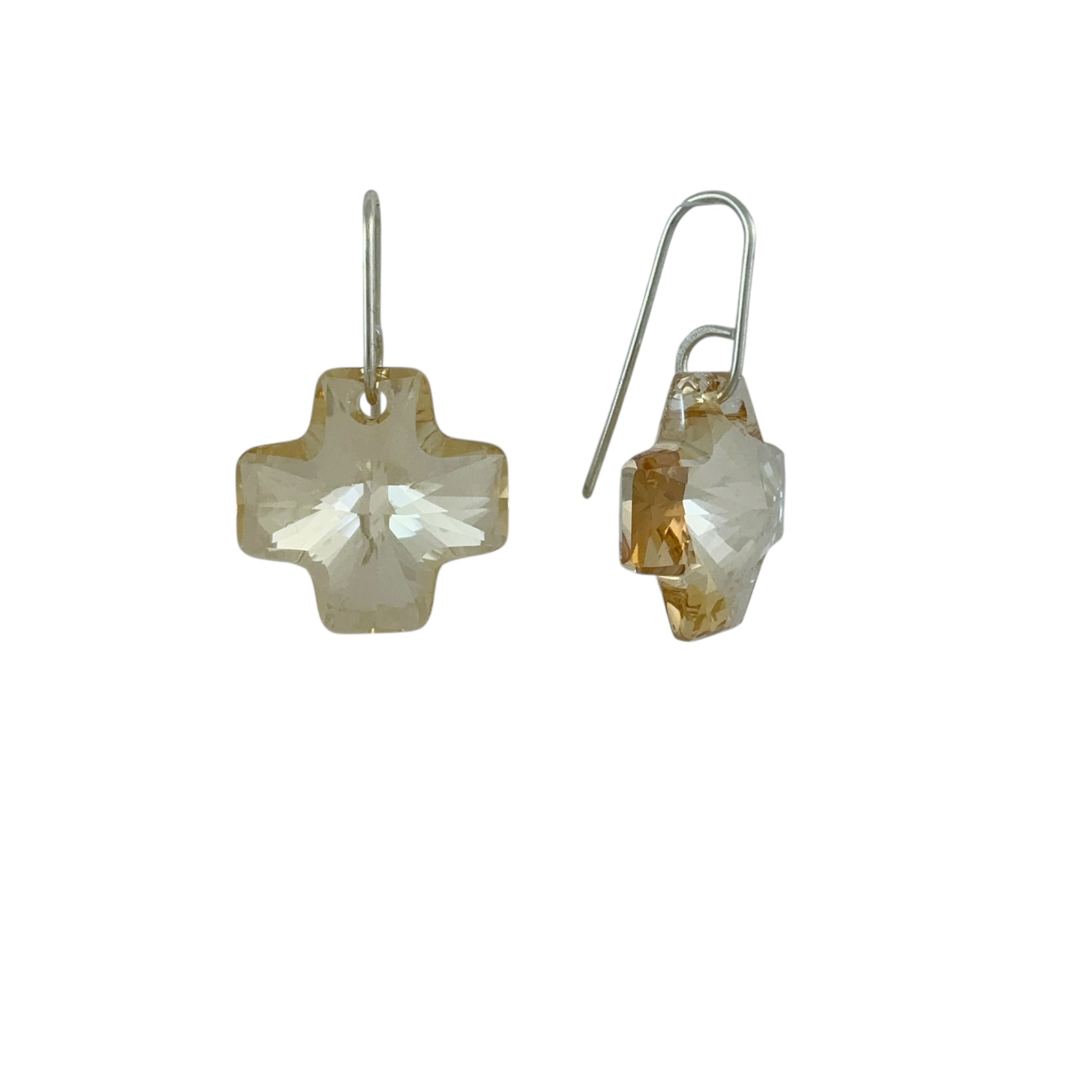 Swarovski Cross Earrings - Ari Athans